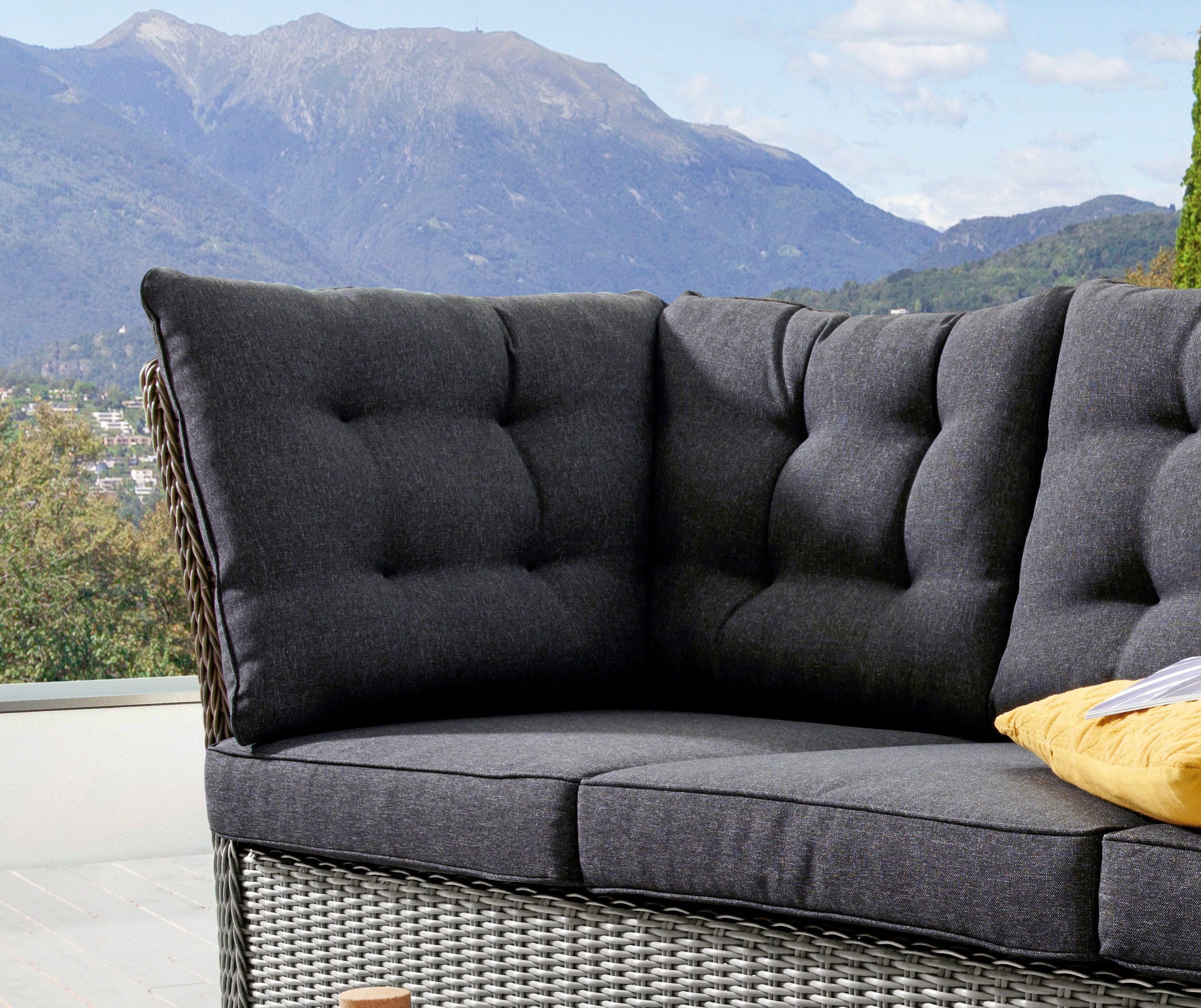 Destiny Loungesofa PALMA, Aluminium, Polyrattan, 3er günstig online kaufen