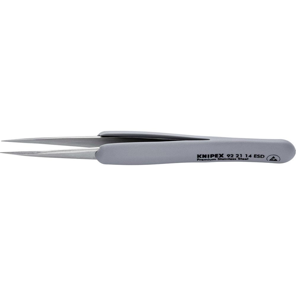 Knipex Pinzette Knipex 92 21 14 ESD ESD Präzisionspinzette Spitz 130 mm