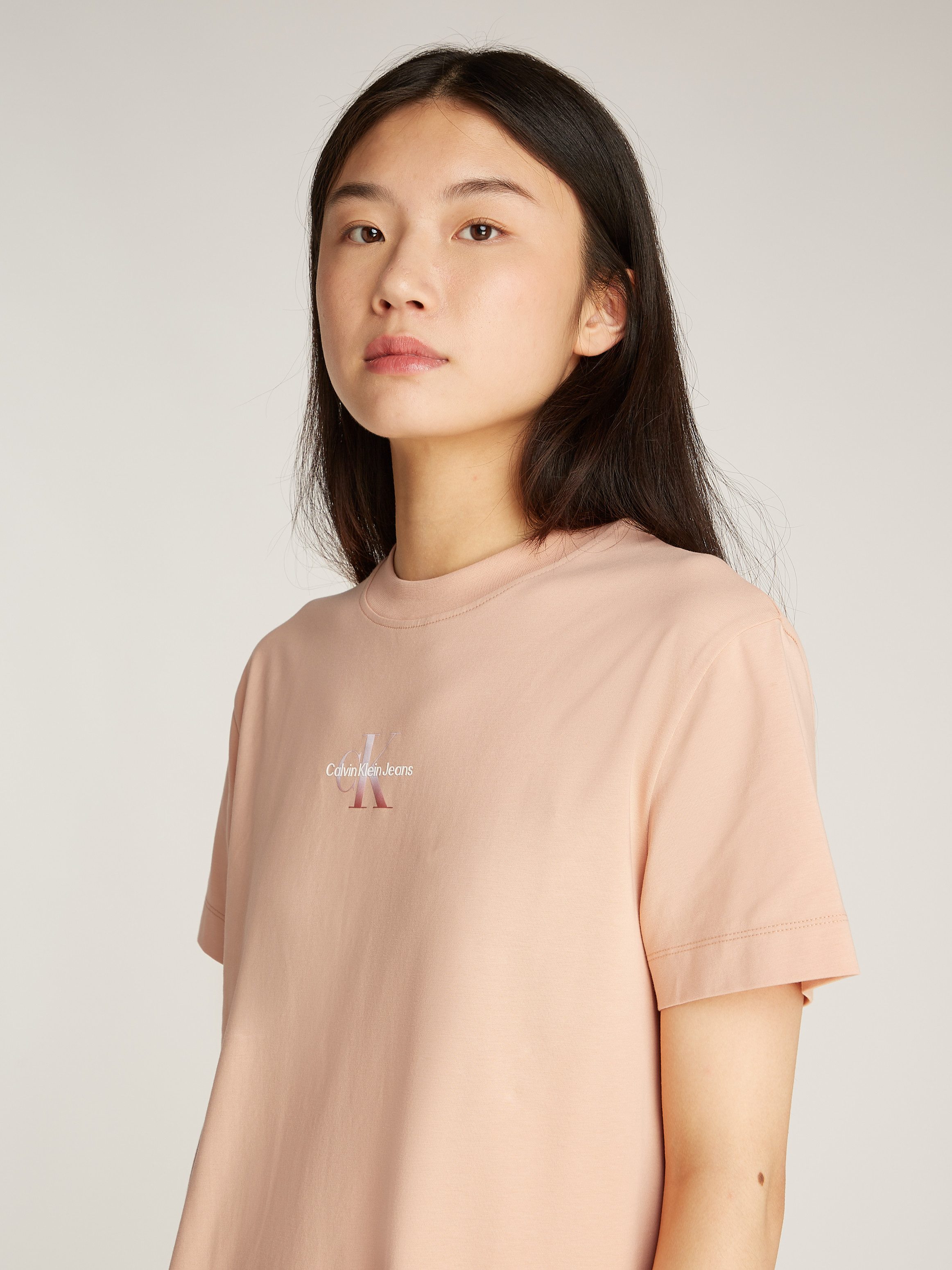 Calvin Klein Jeans Shirtkleid GRADIENT MONOLOGO TEE DRESS mit Logodruck günstig online kaufen