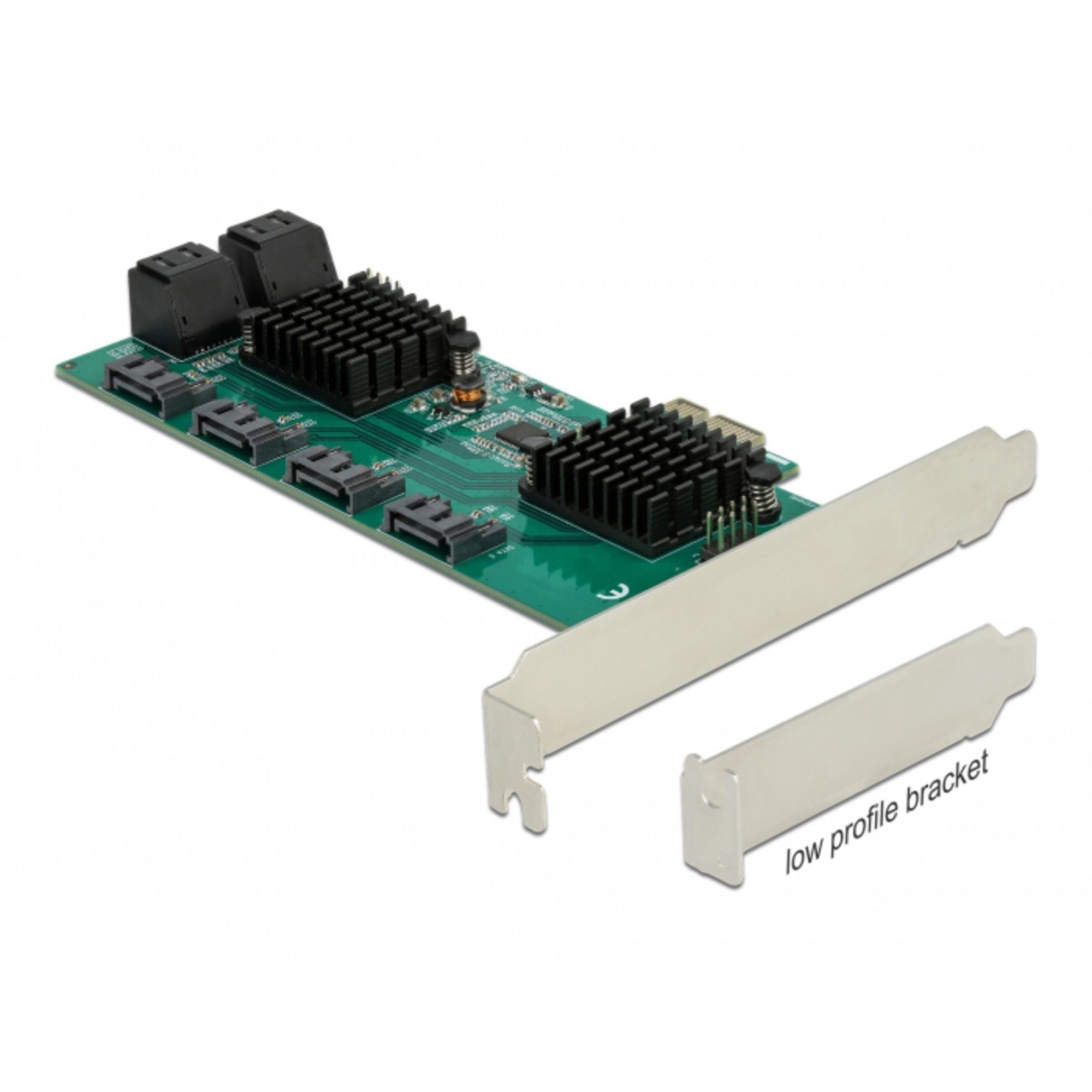 DeLOCK 8 Port SATA PCI Express x1 Karte, Computer-Adapter