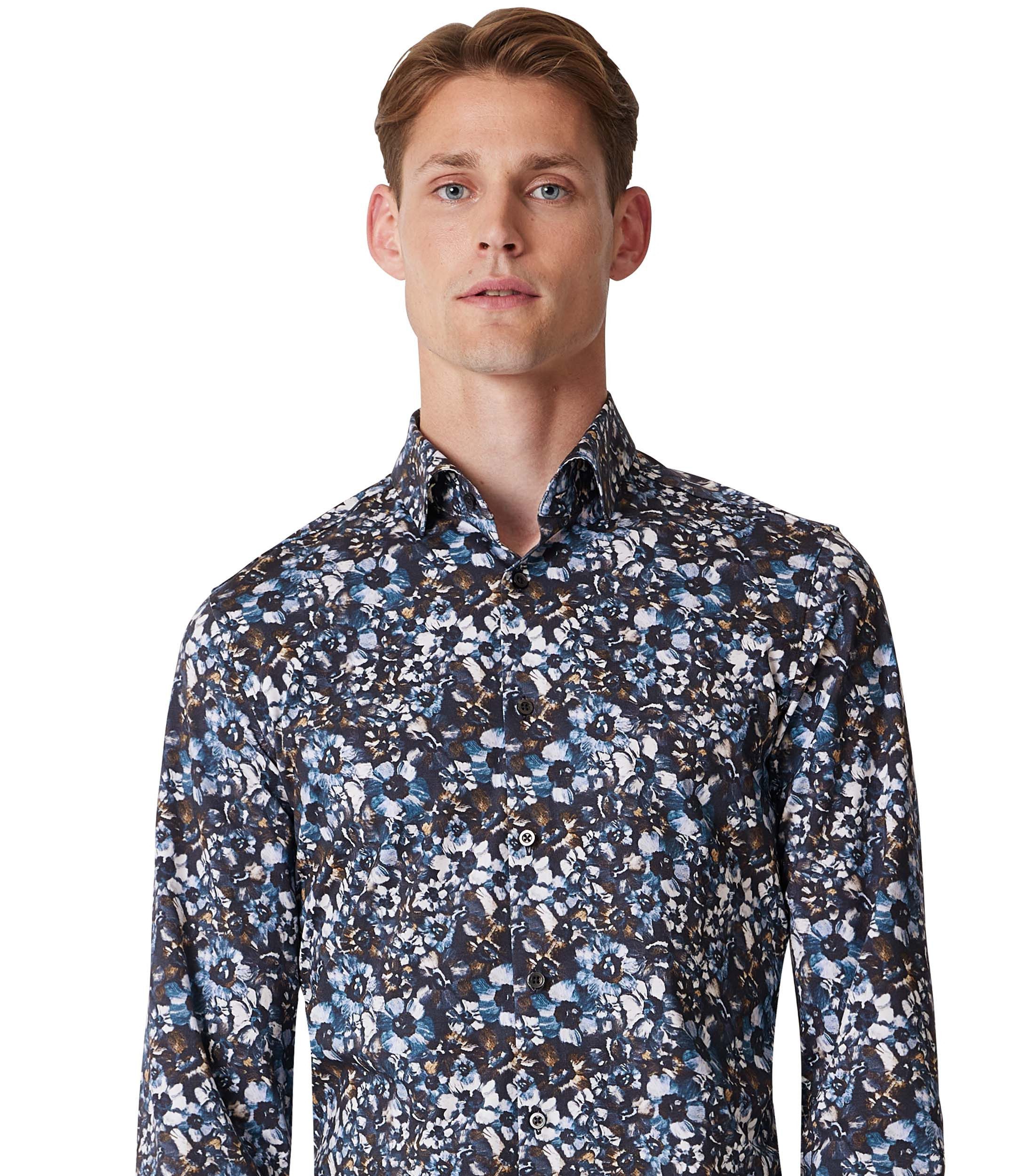 Businesshemd VENTI Businesshemd Jerseyflex Print