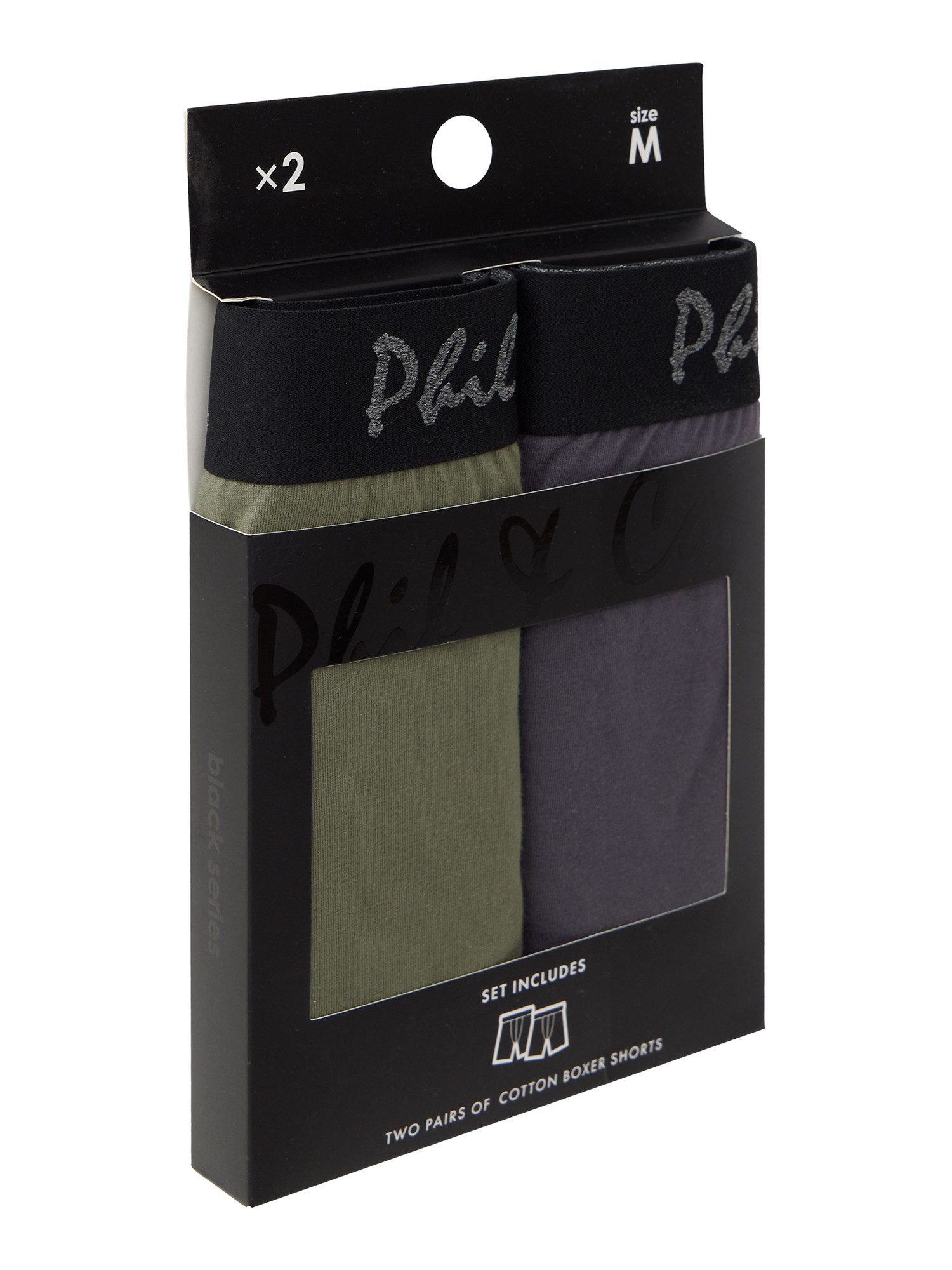 Phil & Co. Langer Boxer Long Boxer Briefs - langes Bein - Jersey - ohne störendes Etikett (2-St) Retroshorts Boxershorts Multipack Mehrpack Baumwolle Herren 2-P – Bild 4 von 5