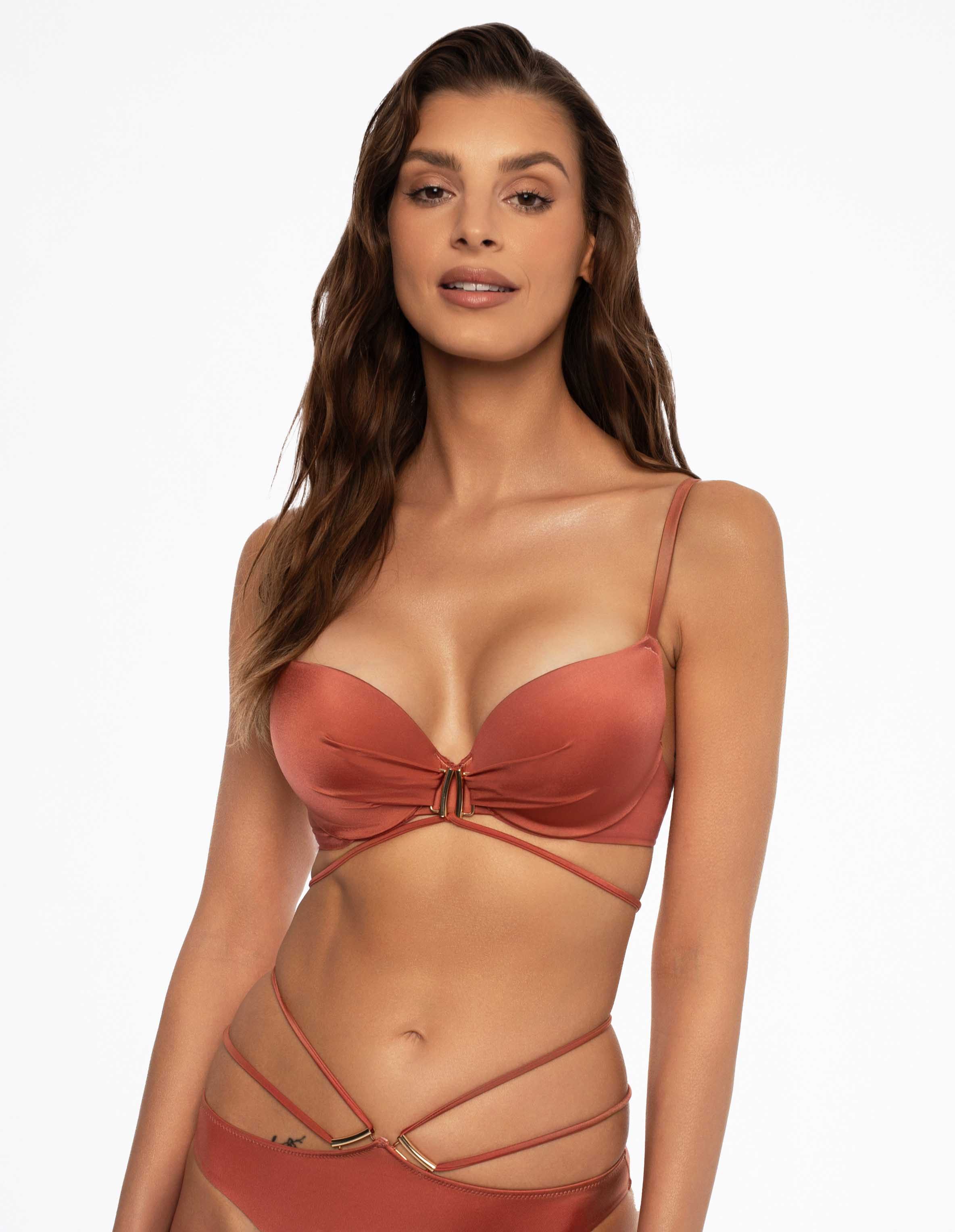 ESOTIQ Push-Up-Bikini Bikini Top Push up Thea, mit Bügel