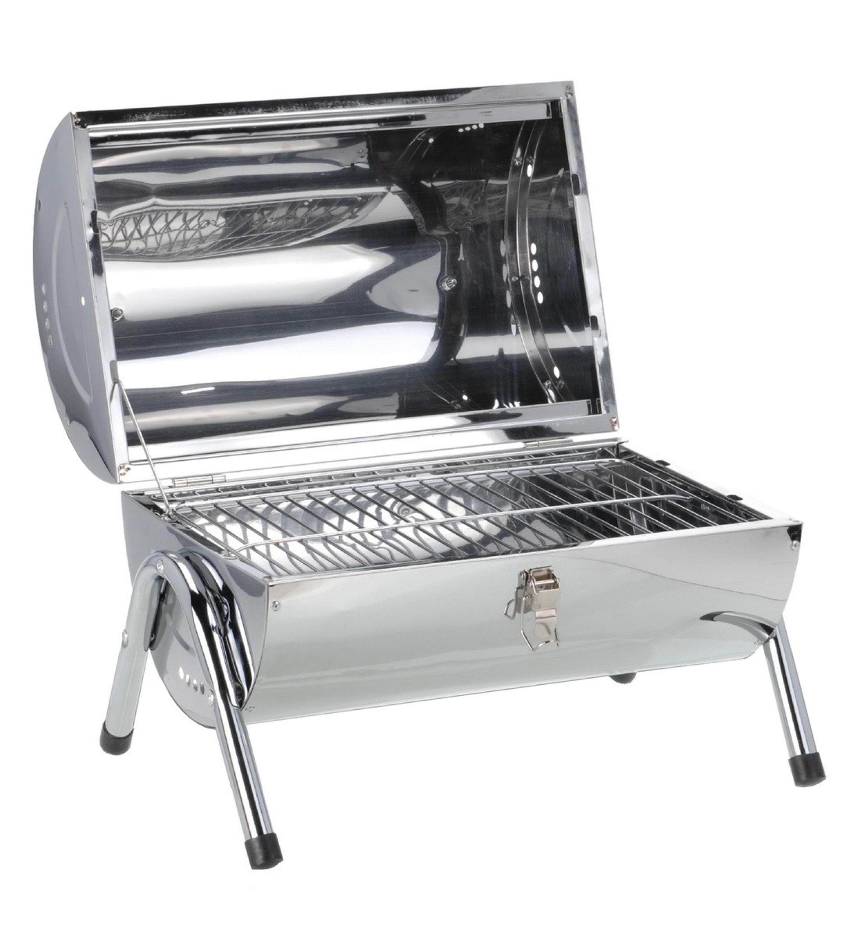 Jürgen Westerholt GmbH Holzkohlegrill 1282, Edelstahl Klappgrill tragbar & aufklappbar, Holzkohle