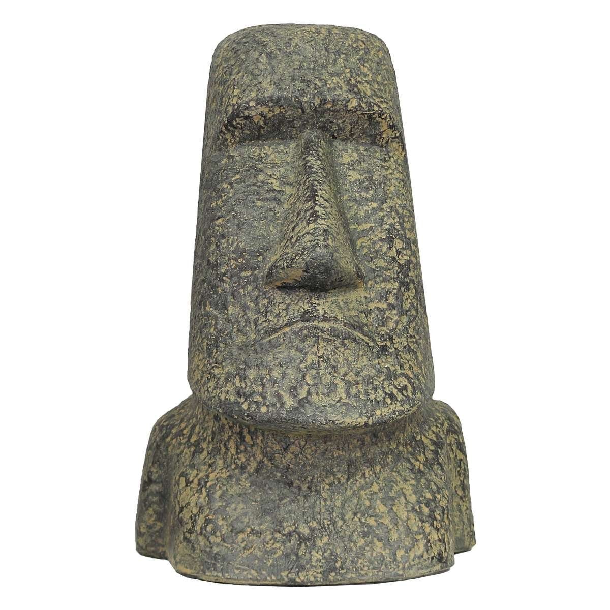 Oriental Galerie Dekofigur Moai Kopf Stein Figur 30 cm (1 St), traditionelle Herstellung in Handarbeit im Ursprungsland
