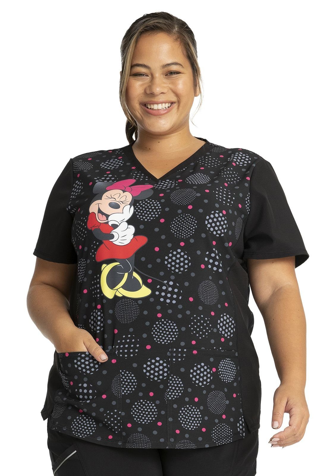 Cherokee Funktionsbluse Bunt bedruckter Kasack "Minni Maus" kasack mit Motiv