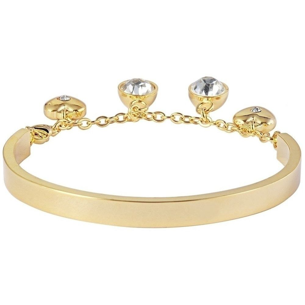 Armreif Armband – Armreif aus Edelstahl mit Strass Steinchen 17 cm