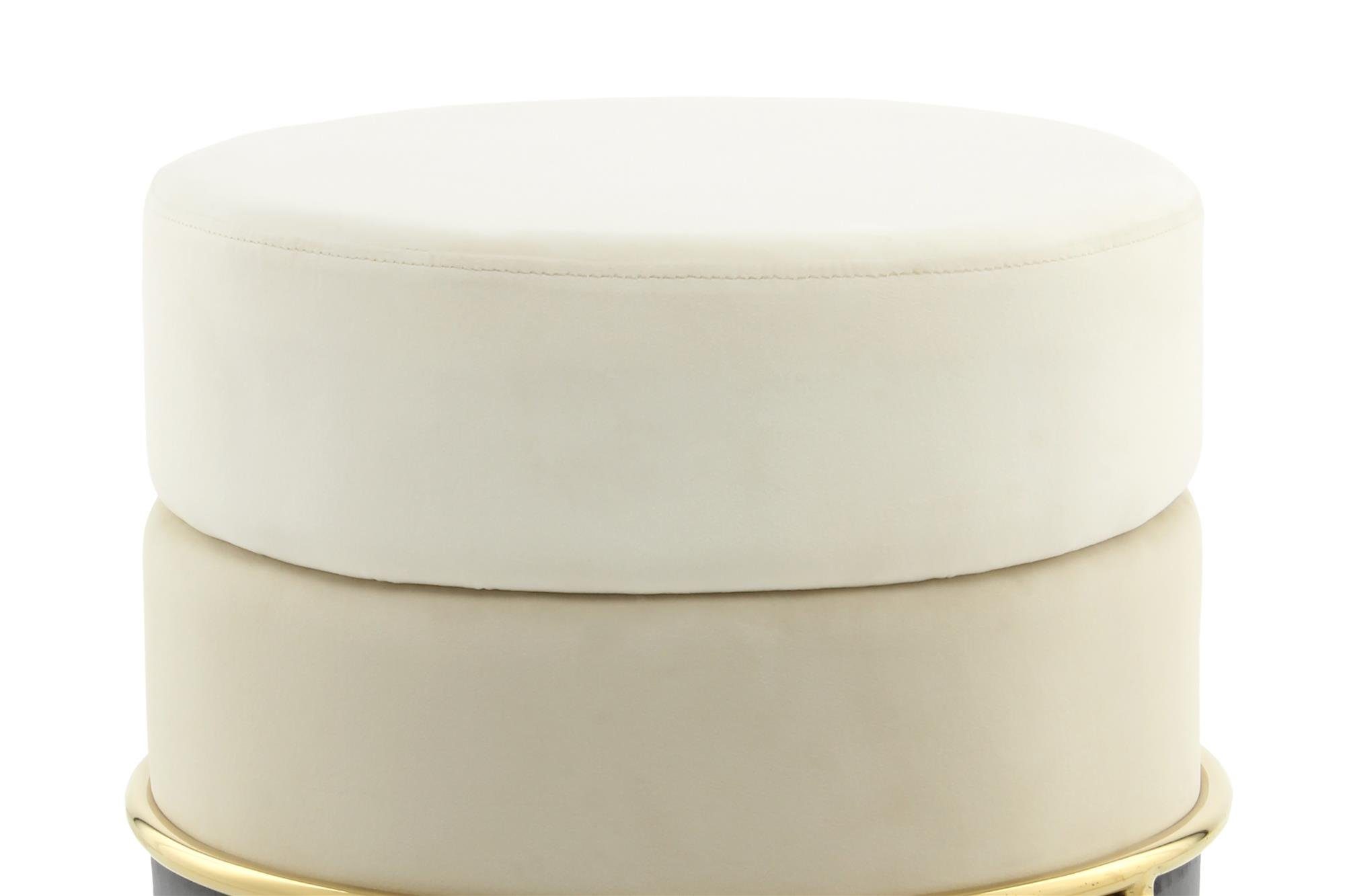 Qiyano Hocker Sitzhocker Elanie Beige - günstig online kaufen