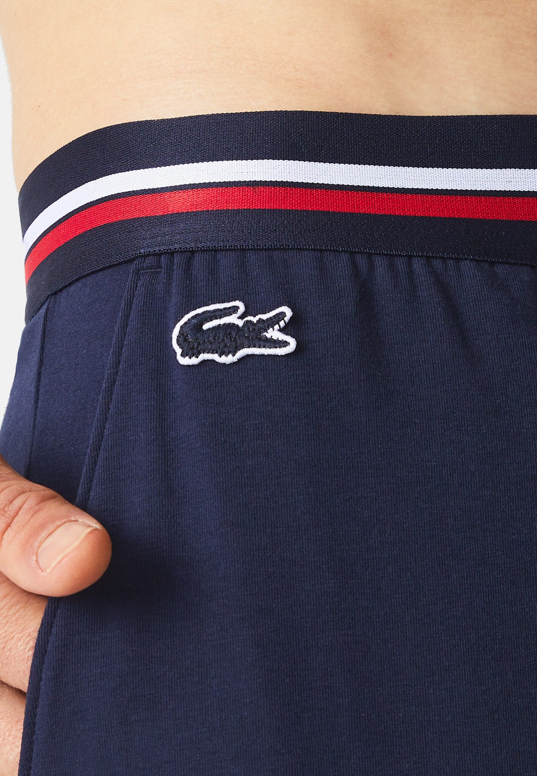 Lacoste Pyjamahose Hose Lounge Pyjama-Hosen in Trikolor aus Jersey (1-tlg)