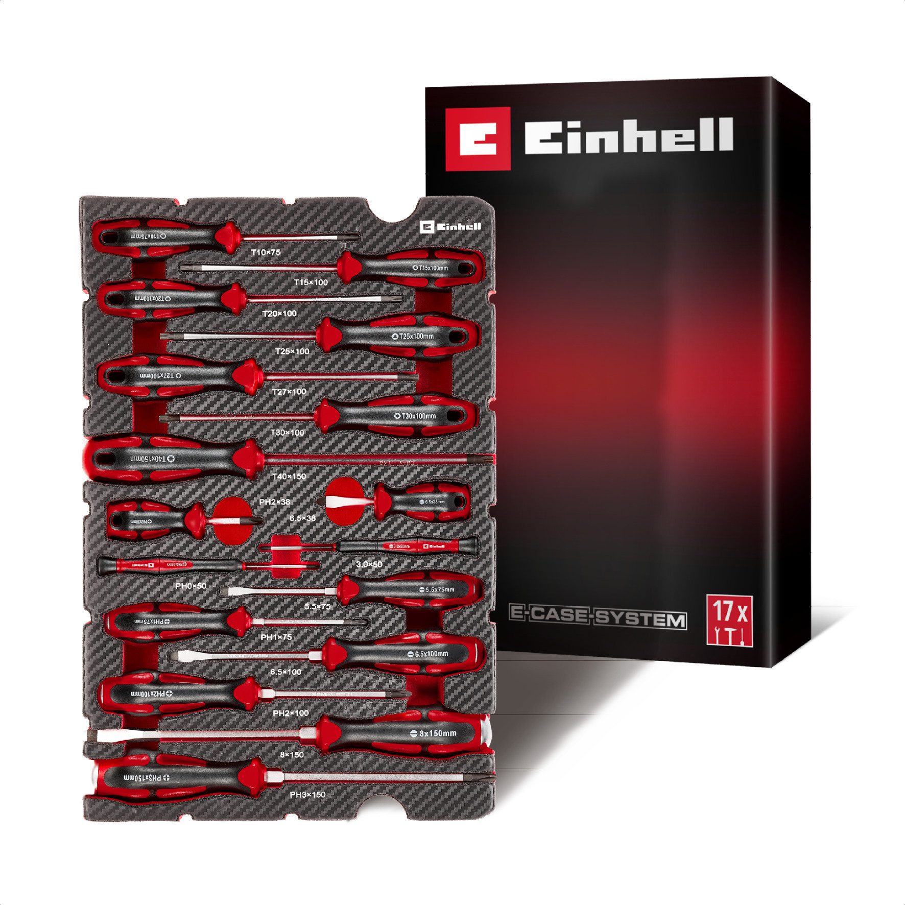 Einhell Werkzeugset Original Einhell Pad Schraubendreher 17-tlg. (Schraubendreher-Set, Sch, (17-tlg), Original Einhell Pad Schraubendreher 17-tlg. (Schraubendreher-Set, Sch