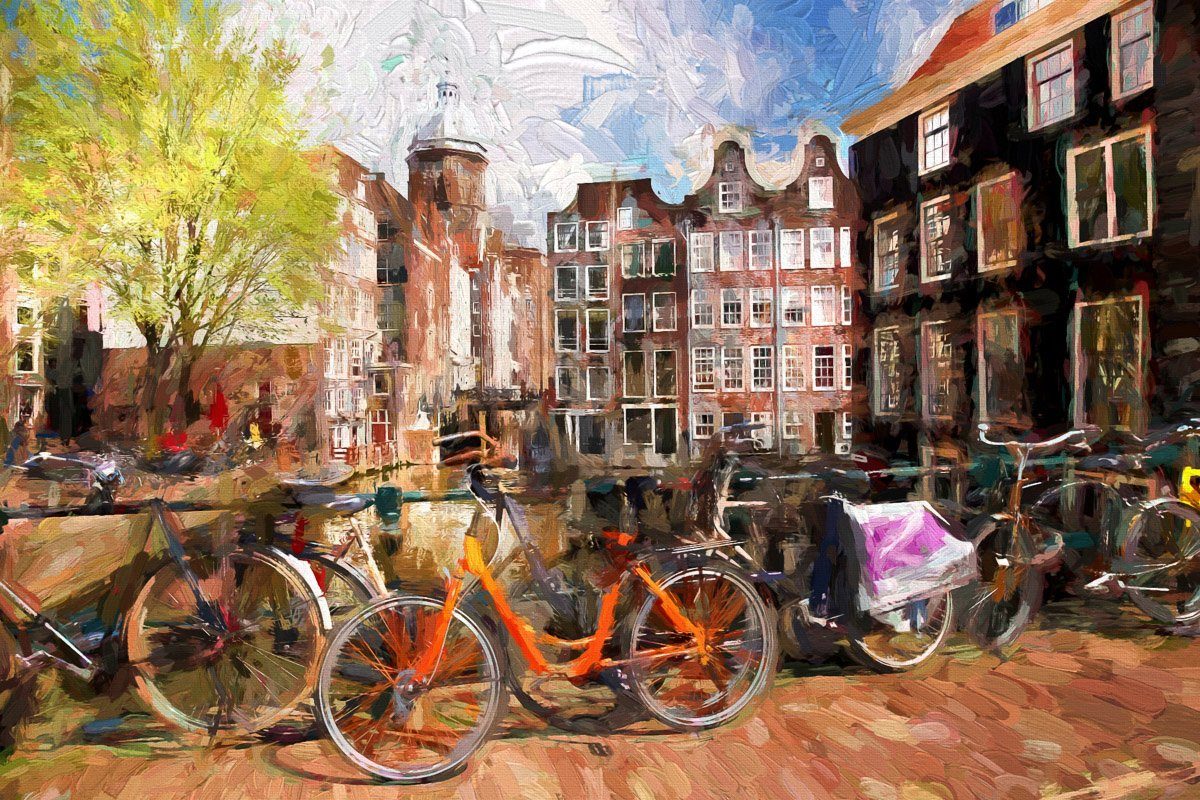 Papermoon Fototapete AMSTERDAM-ALTSTADT LONDON PARIS