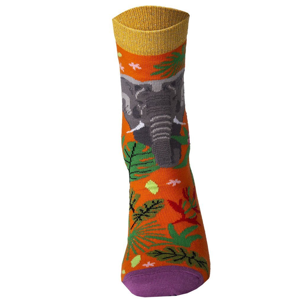 United Oddsocks Kurzsocken - Mottomotive Damen Socken Socken, 6 Fever Jungle