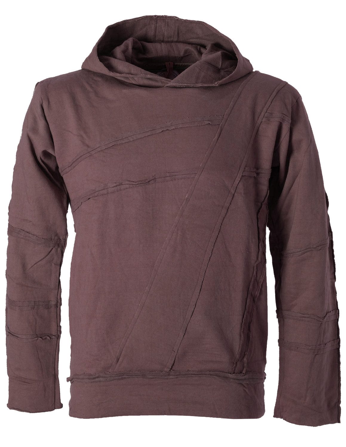 Kapuzensweatshirt Patchwork Herren Tribal Hoodie Warm Baumwollsweater Kapuzenpullover