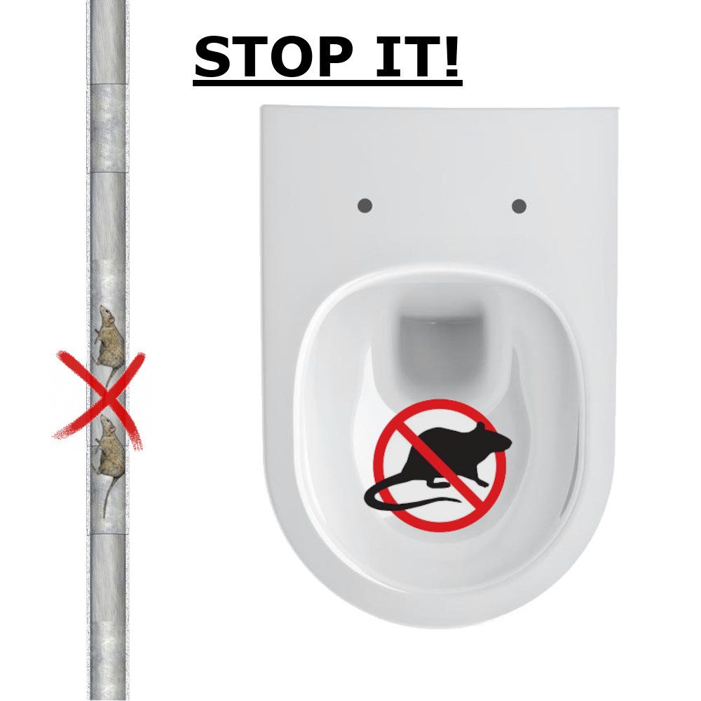 Wasserrohr TTC Rattenstopp Rattentrichter Schutz gegen Ratten Rattenschutz DN100, Rattenstopp