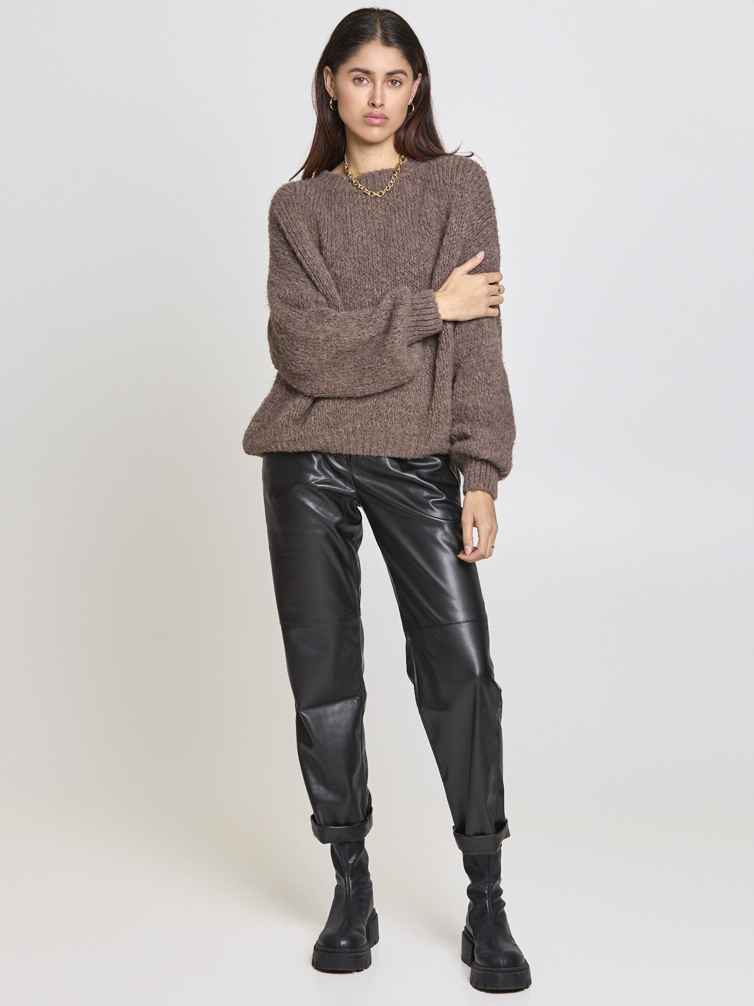 Lilavie Strickpullover Peggii OneSize kuscheliger Grobstrick Pullover mit W günstig online kaufen