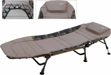 MK Angelsport Angelliege MK Nightdreamer Karpfenliege Kleines Packmaß. Kann Ideal als Besucher-Bett für Camper genutzt werden. Ideale Alternative zu platz fressenden Gästebetten.