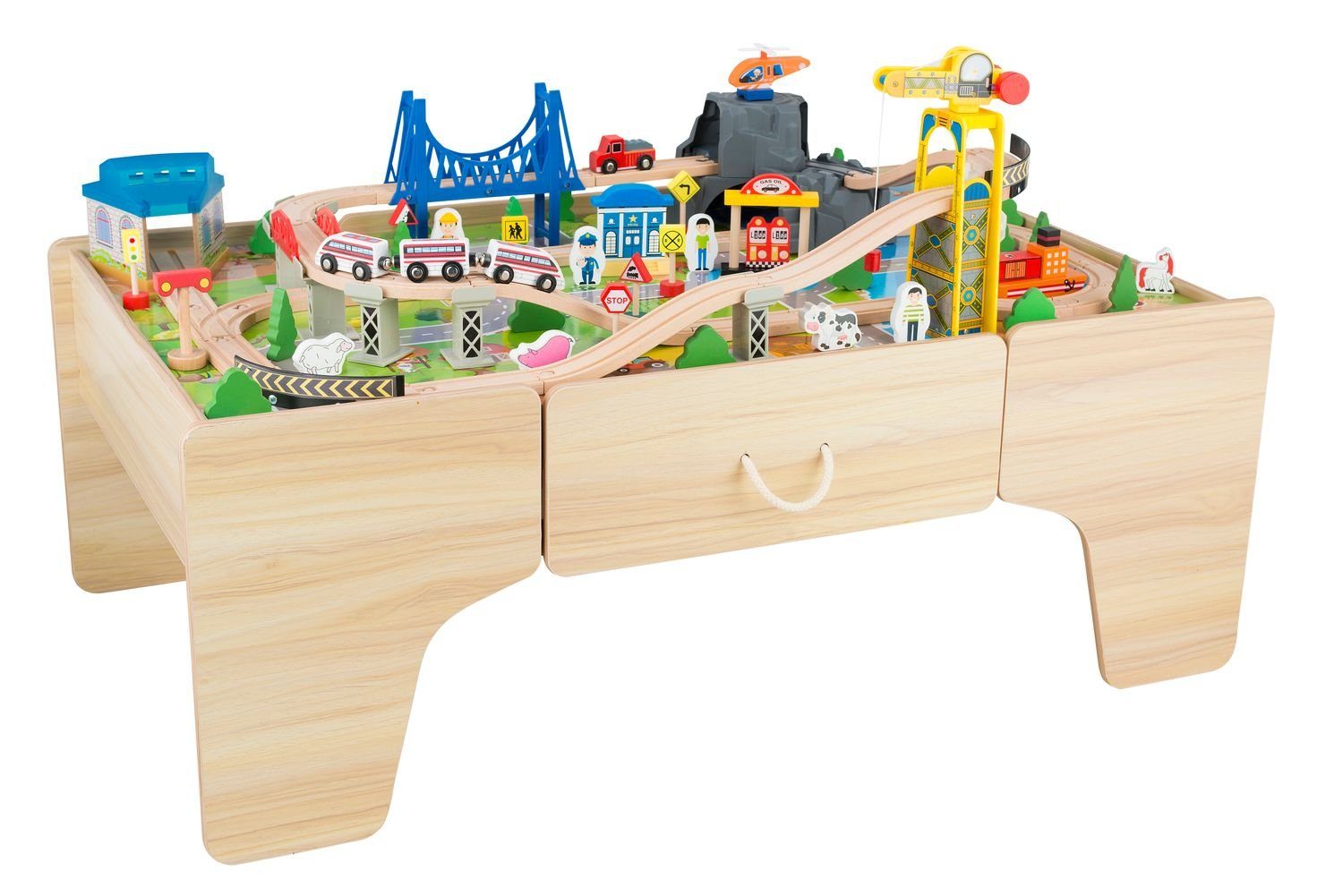 Babyspielzeug Paket Chicco Holzspielzeug Wood Bausteine Bauklötze 40-er Set 