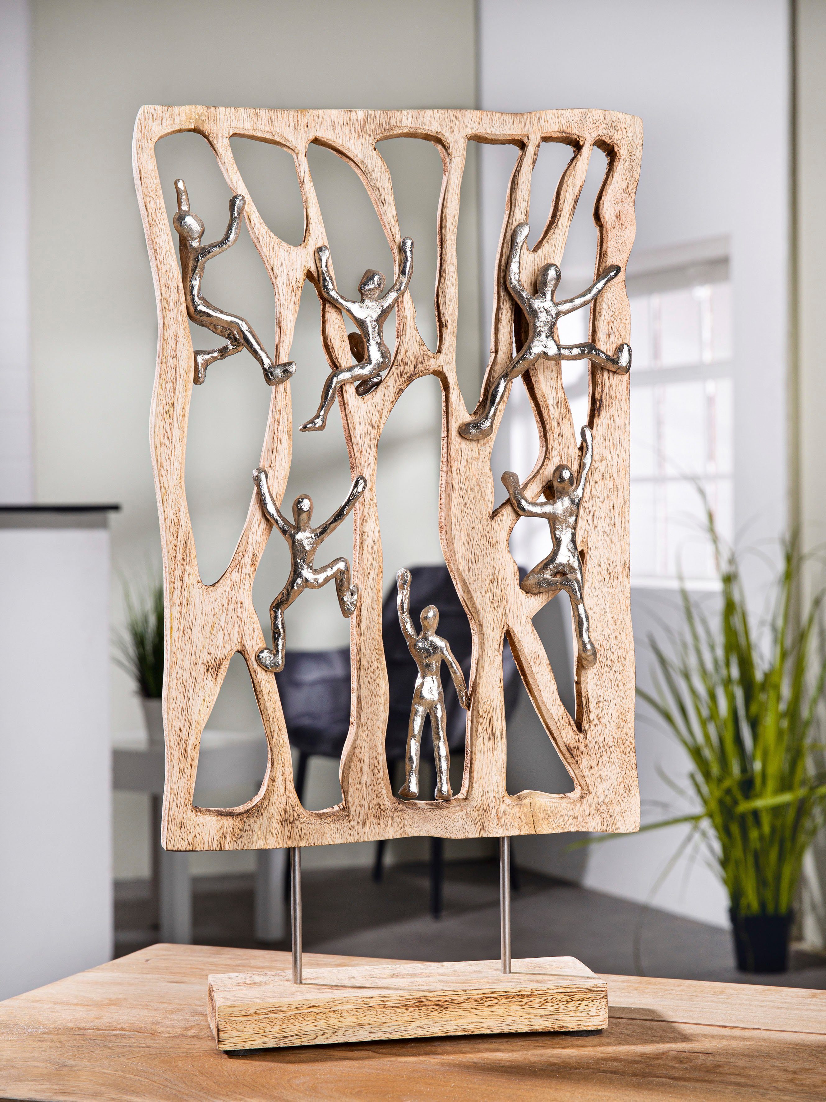 Dekofigur Skulptur Climbing Wall