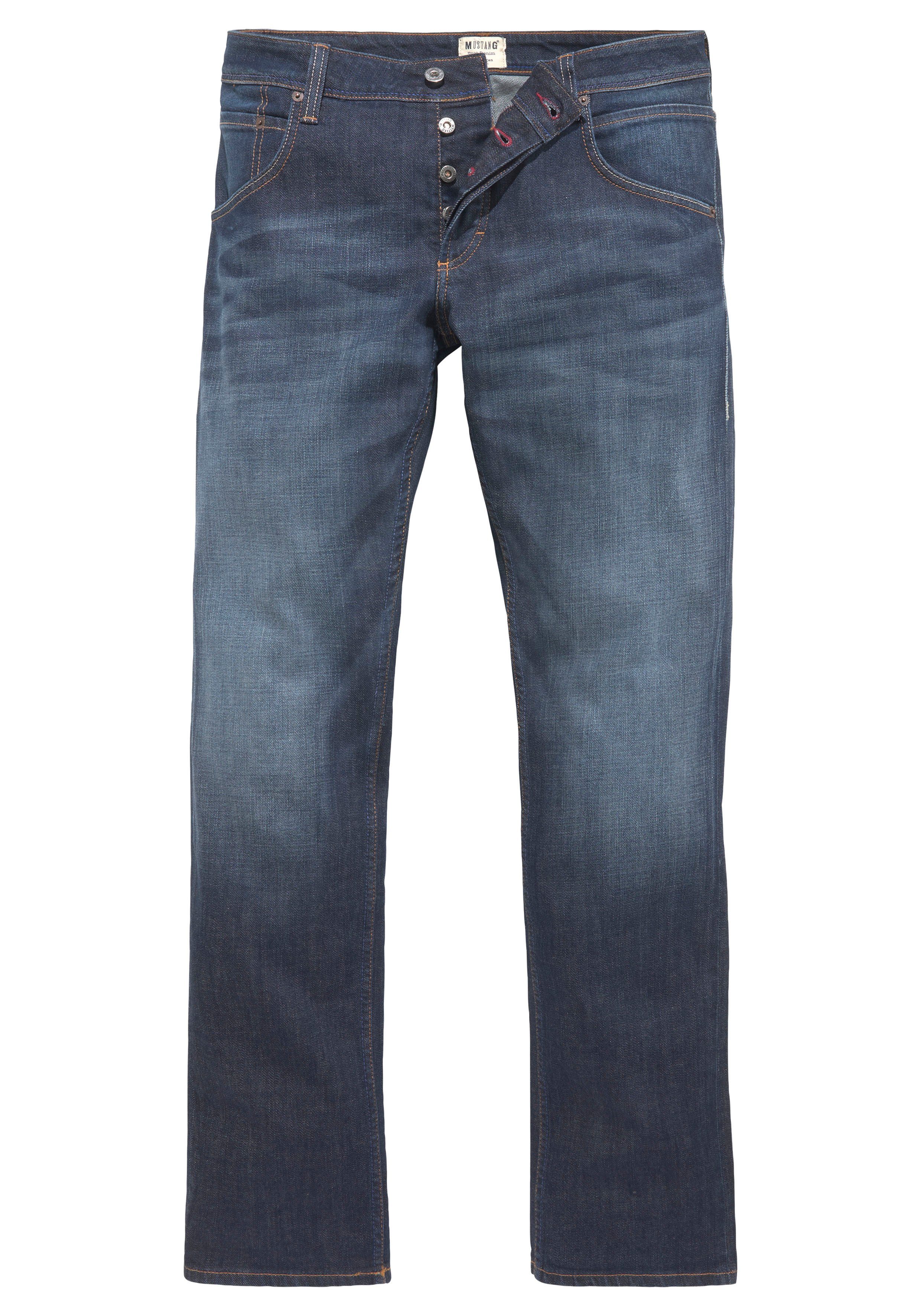 MUSTANG in STYLE STRAIGHT 5-Pocket-Form Straight-Jeans MICHIGAN dark-rinse