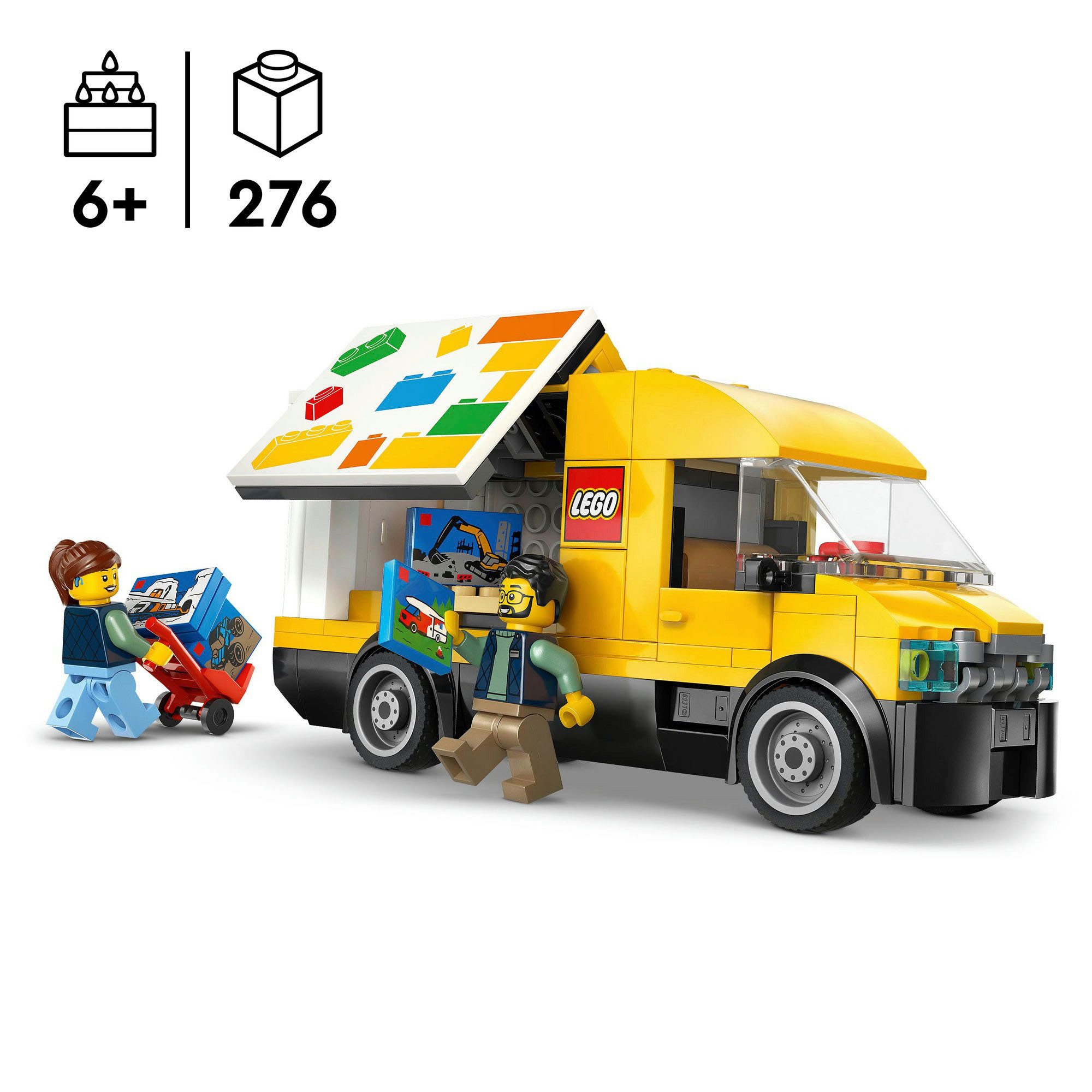 LEGO® Der LEGO Lieferwagen (60500), LEGO City Konstruktionsspielsteine, (276 St), Made in Europe