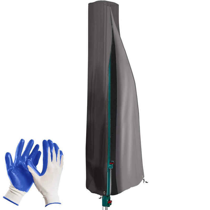 Smartpeas Wäschespinne-Schutzhülle Wasserdichte Haube/Schutzhülle 180*16*16Cm+Gartenhandschuhe, Cool Grey Cover Washline 1801616cm