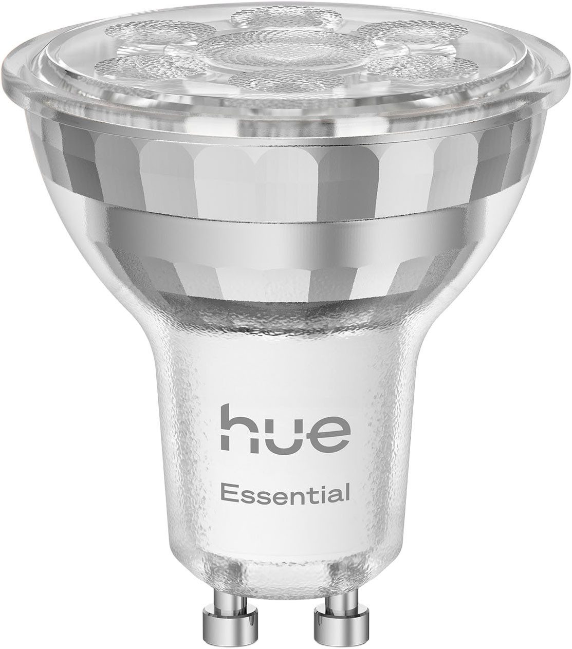 Philips Hue LED-Leuchtmittel Essential Starter Kit 3x White & Color Ambiance+Bridge+Dimmschalter, GU10, 5 St., Farbwechsler, inkl. Bridge