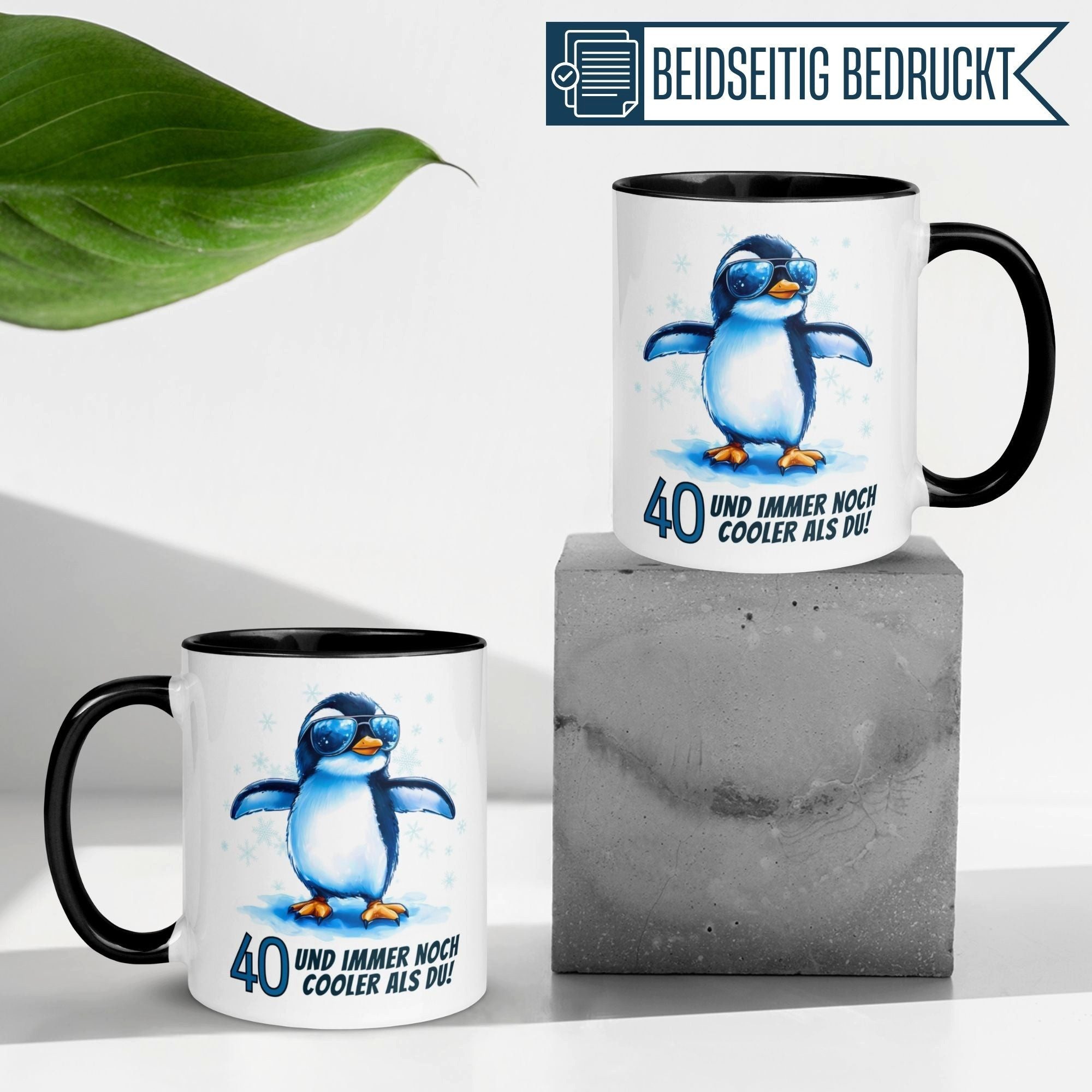 Momentals Tasse 40. Geburtstag Mann Frau – Cooler – Geburtstagsgeschenk Männer Frauen, Gratis Versand · Links-&Rechtshänder · Spülmaschinenfest