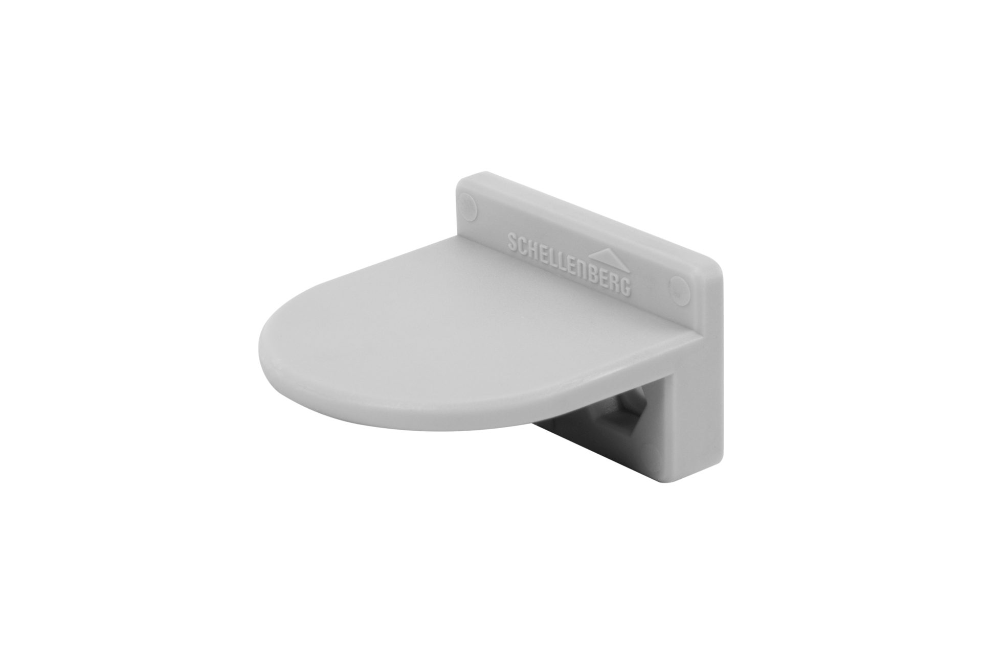 SCHELLENBERG Rollladen-Anschlagstopper Zubehör für Außenrollläden, 3,7 mm Länge, Set, 2-St., Rollladenstopper, 38 x 31 x 15 mm, grau