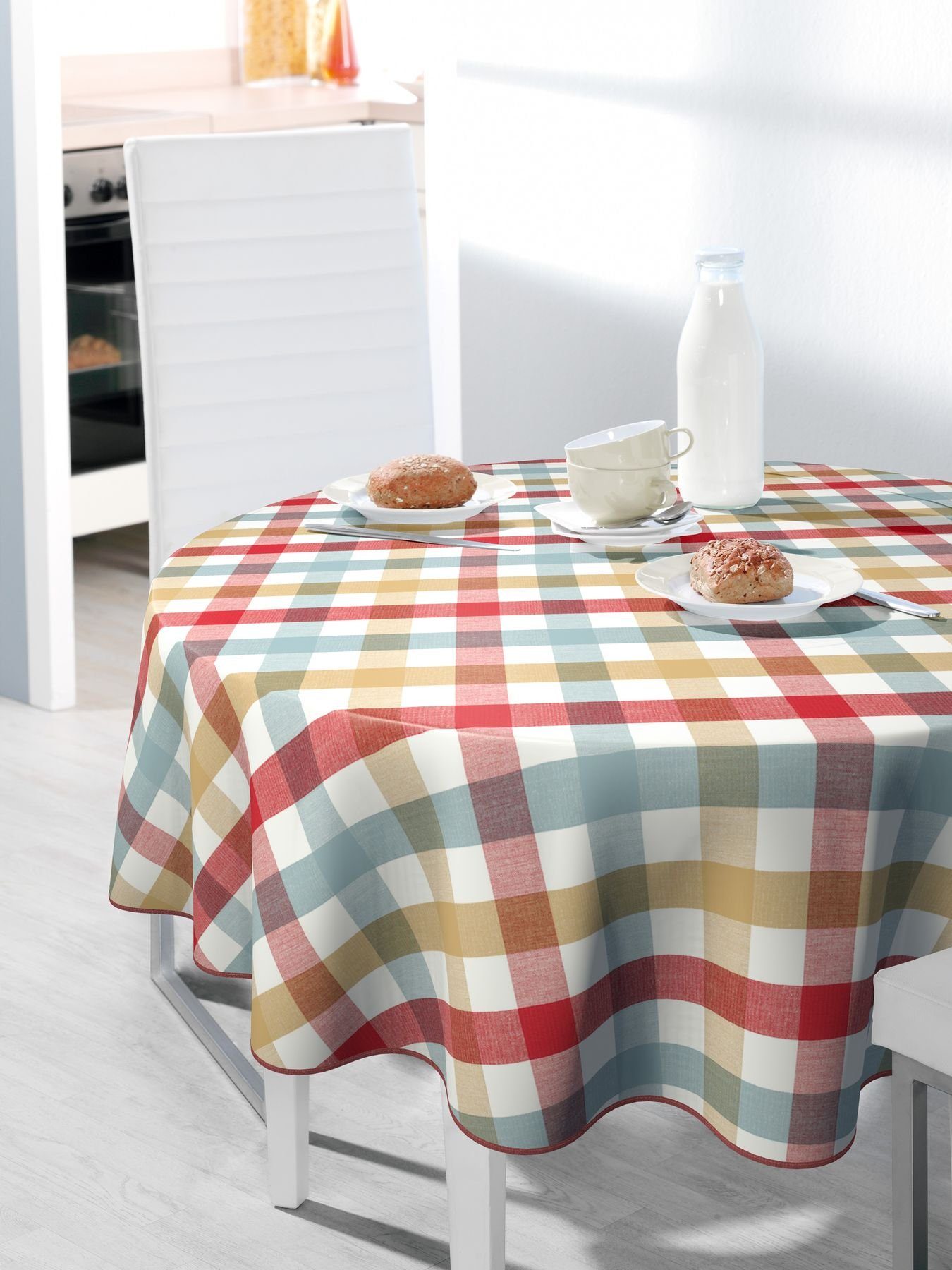 Beautex Tischdecke Wachstuch Tischdecke abwischbar rutschfest mit Paspelband Eckig Rund (1-tlg)