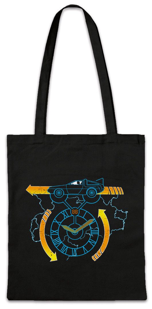 Beuteltasche Clocktower 88 Miles Stofftasche Zurück Eighties In McFly Die Back Car