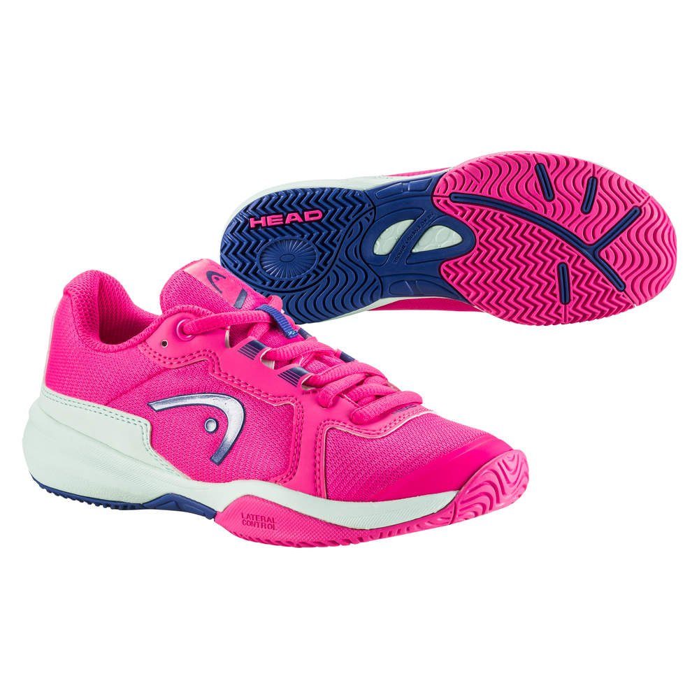 PIAQ Head Tennisschuhe Kinder-Tennisschuhe Pink-Aqua Sprint HEAD Tennisschuh Junior 3.5