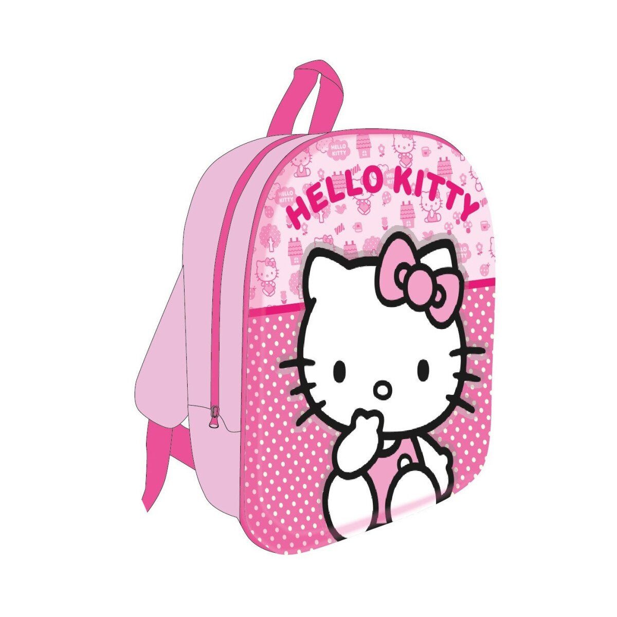 Hello Kitty Kinderrucksack Hello Kitty 3D Rucksack Kinder – Cute Tasche 30cm Rosa (1-tlg)