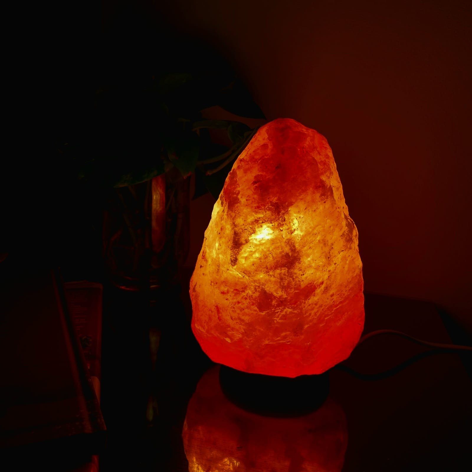 Tischlampe SalzsteinLampe Salzlampe Salzkristall-Tischlampe Himalaya Lampe Salzkristall Heimtex