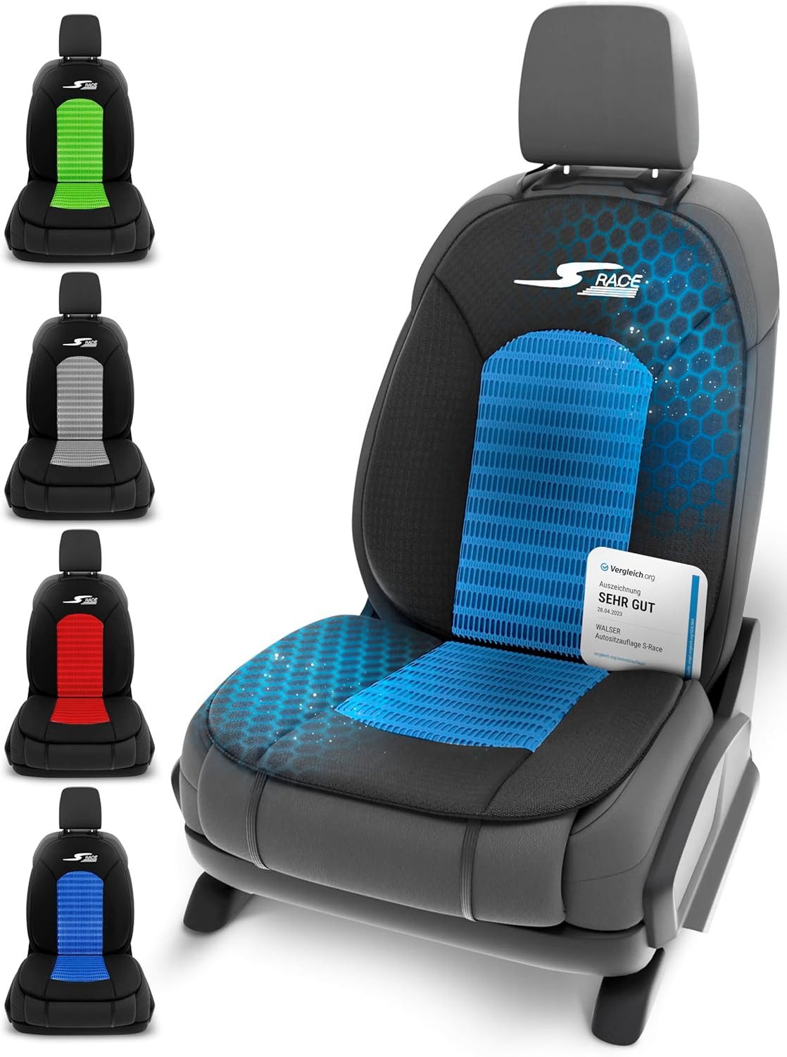 CarComfort Autositzauflage Sitzaufleger S-Race, 1 Stück, 1-tlg.