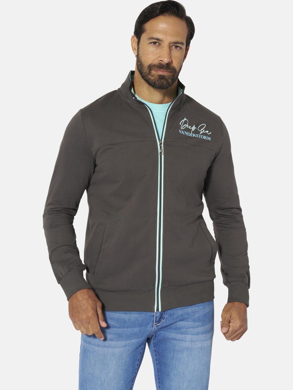 Jan Vanderstorm Sweatjacke JAVALD mit seitlichen Leistentaschen günstig online kaufen