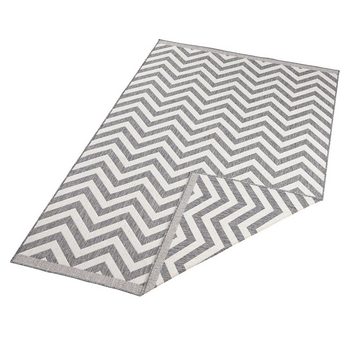 Teppich In- & Outdoor Wendeteppich Palma Grau Creme, NORTHRUGS, rechteckig, Höhe: 5 mm