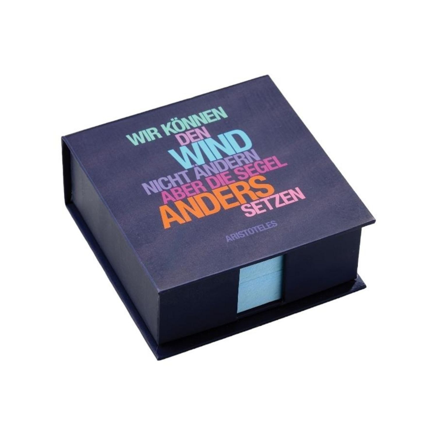 Kugelschreiber Zettelbox Aristoteles, Wind