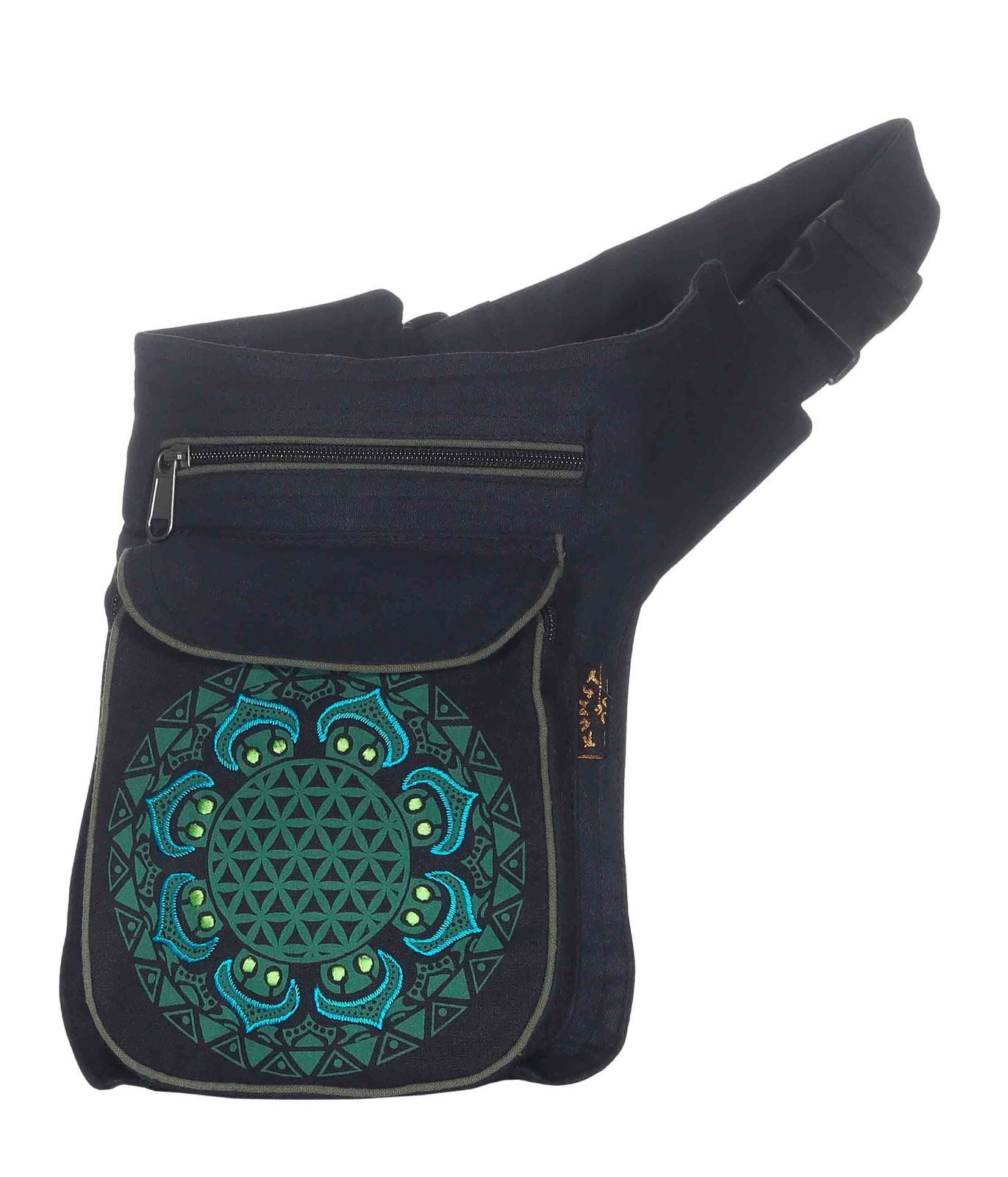 KUNST UND MAGIE Bauchtasche Hüfttasche Bauchtasche Gürteltasche Bauchgurt Festival Blume d. Lebens