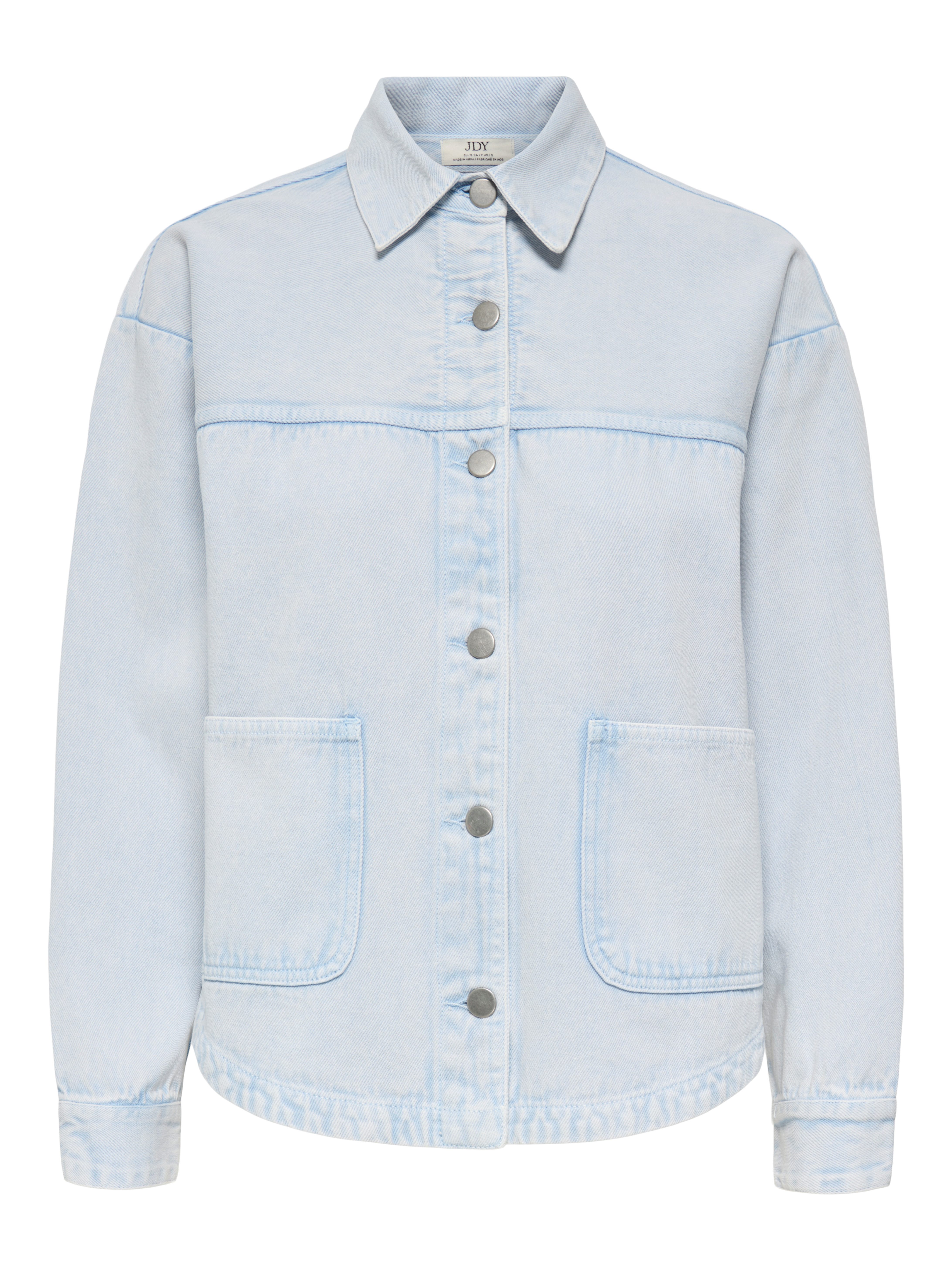 JDY Jeansjacke JDYNOMA L/S SHACKET PNT DIA Baumwolle, Denim Style günstig online kaufen