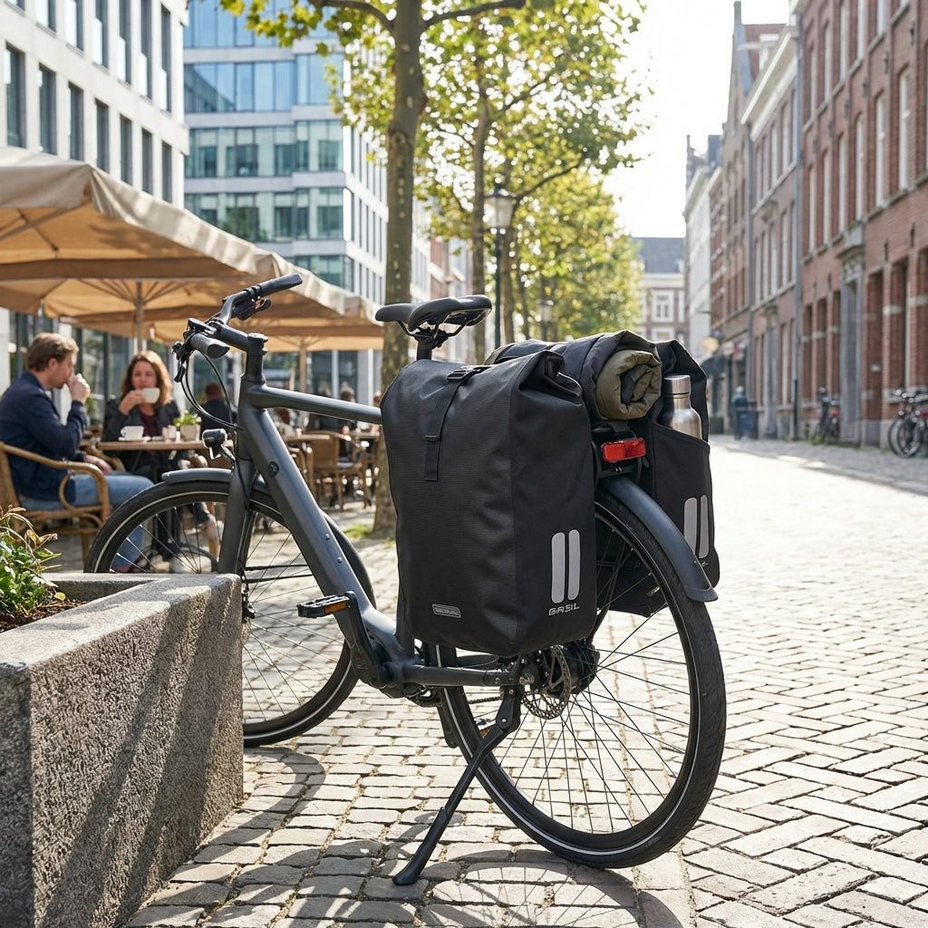 Basil Fahrradtasche Gepäckträgertasche Basil Move MIK schwarz, 10-26ltr