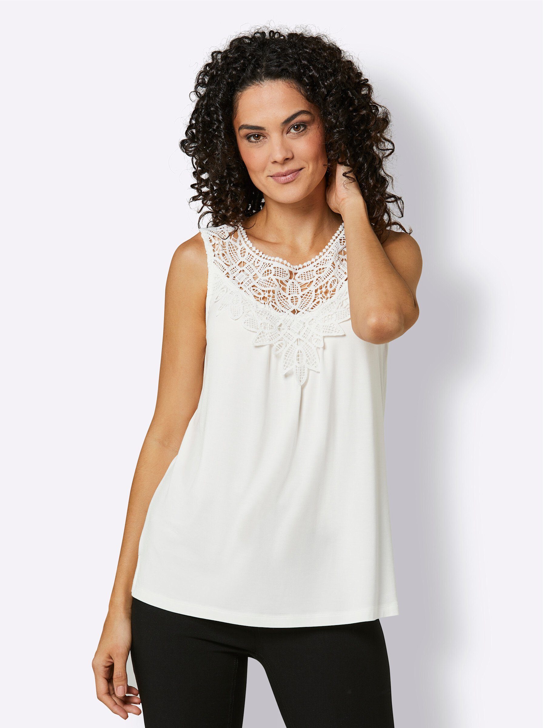 creation L Shirttop Lyocell-Shirttop Ärmellos