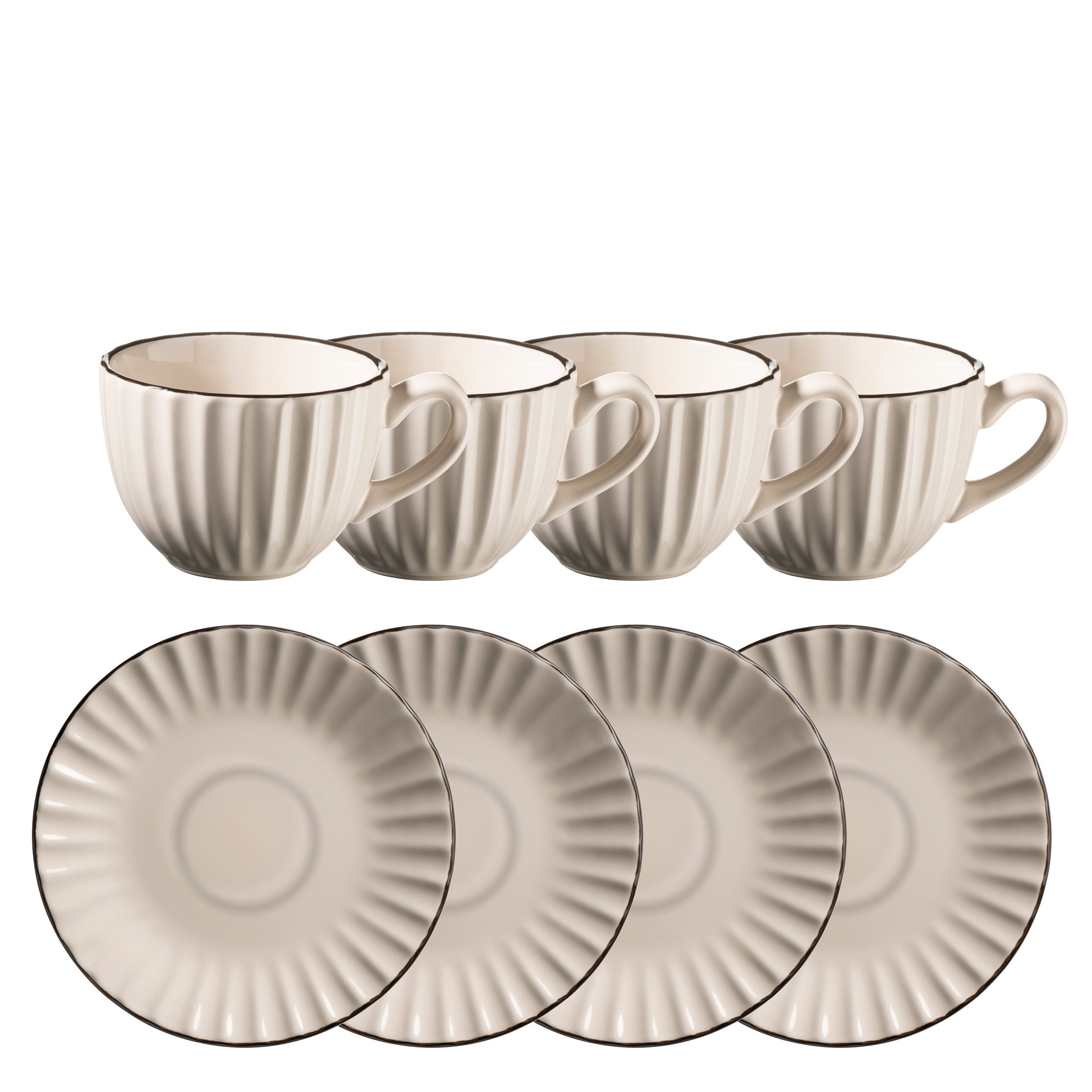 MÄSER Kaffeeservice Osita (8-tlg), 4 Personen, Steinzeug