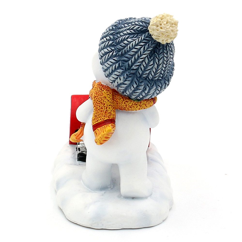 Dekohelden24 Dekofigur Schneekinder in verschiedenen Varianten, 2er Set, winterliches Werkzeug, detailreich gestaltet – Bild 4 von 5