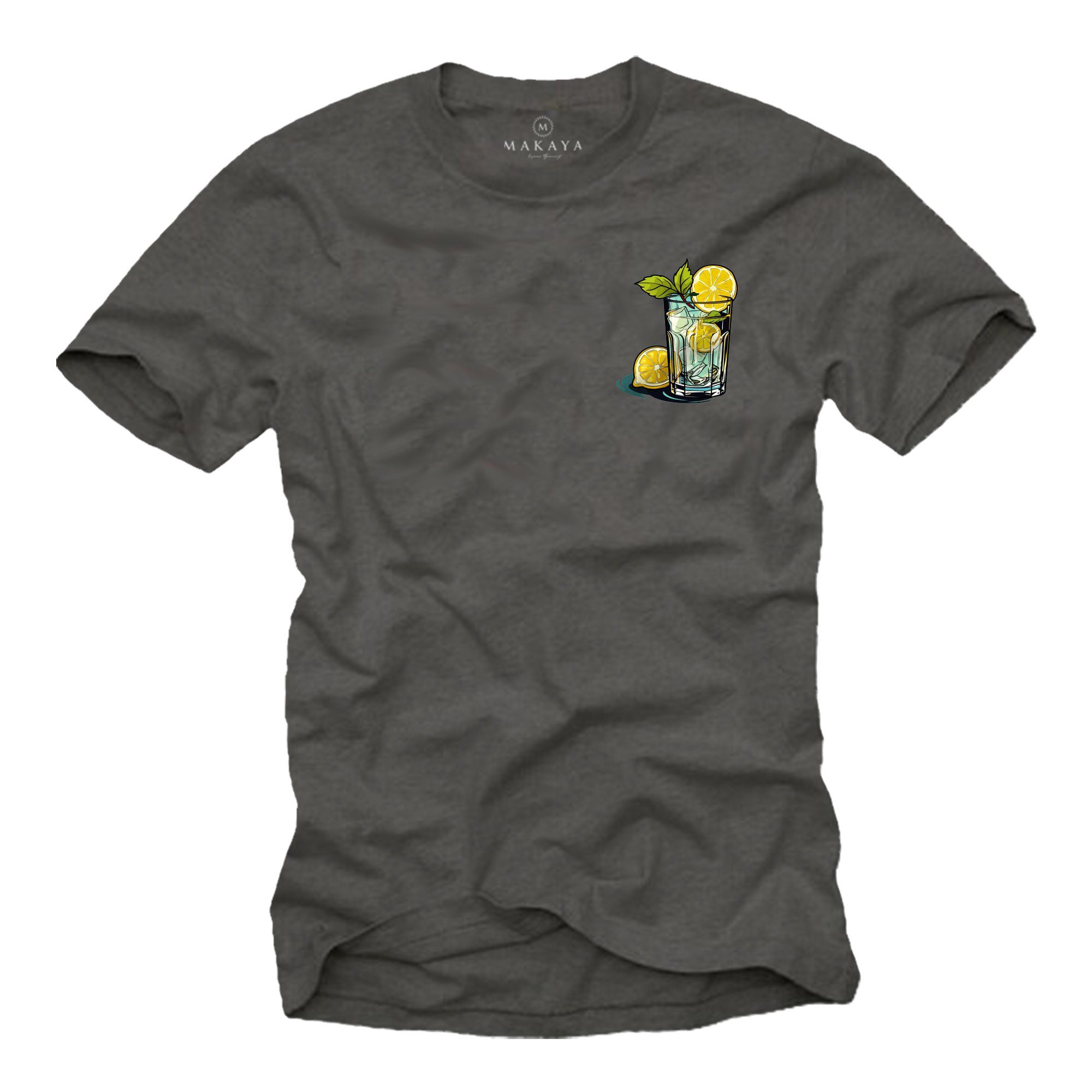 MAKAYA T-Shirt Herren Gin Tonic Gläser günstig online kaufen
