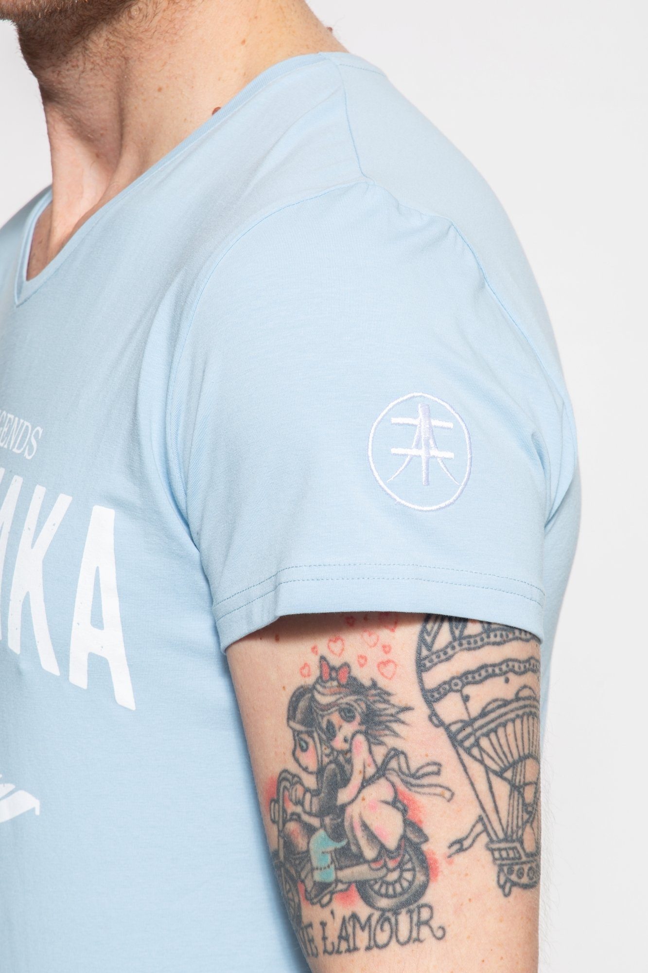 Akito Tanaka Print-Shirt Gladiator Fighters (1-tlg) mit coolem Kontrast-Print