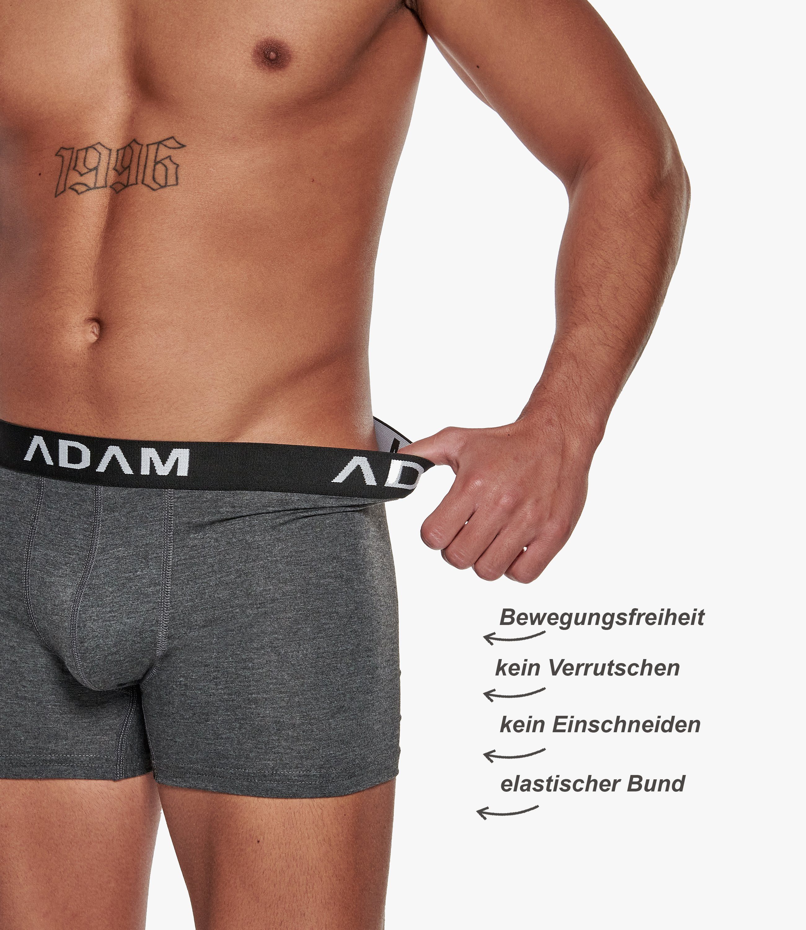 ADAM JEANS Boxershorts die preisgünstigsten Herren Boxershorts auf OTTO Premium Boxer-Shorts (6er-Pack) Männer Boxer Shorts Herren Trunks Unterwäsche Herren Und – Bild 3 von 5