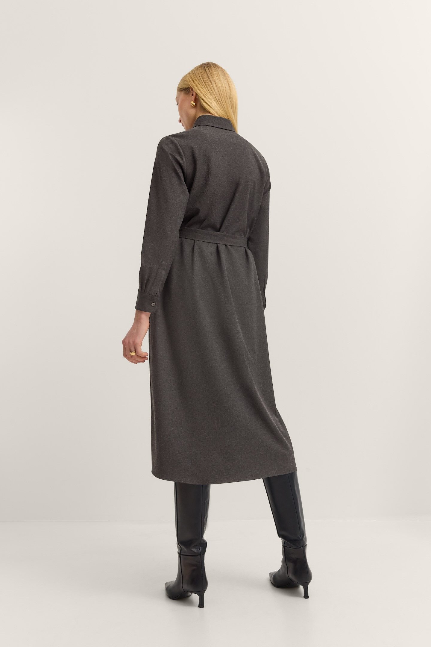 bugatti Blusenkleid Stretch-Mix mit Bindegurt und günstig online kaufen