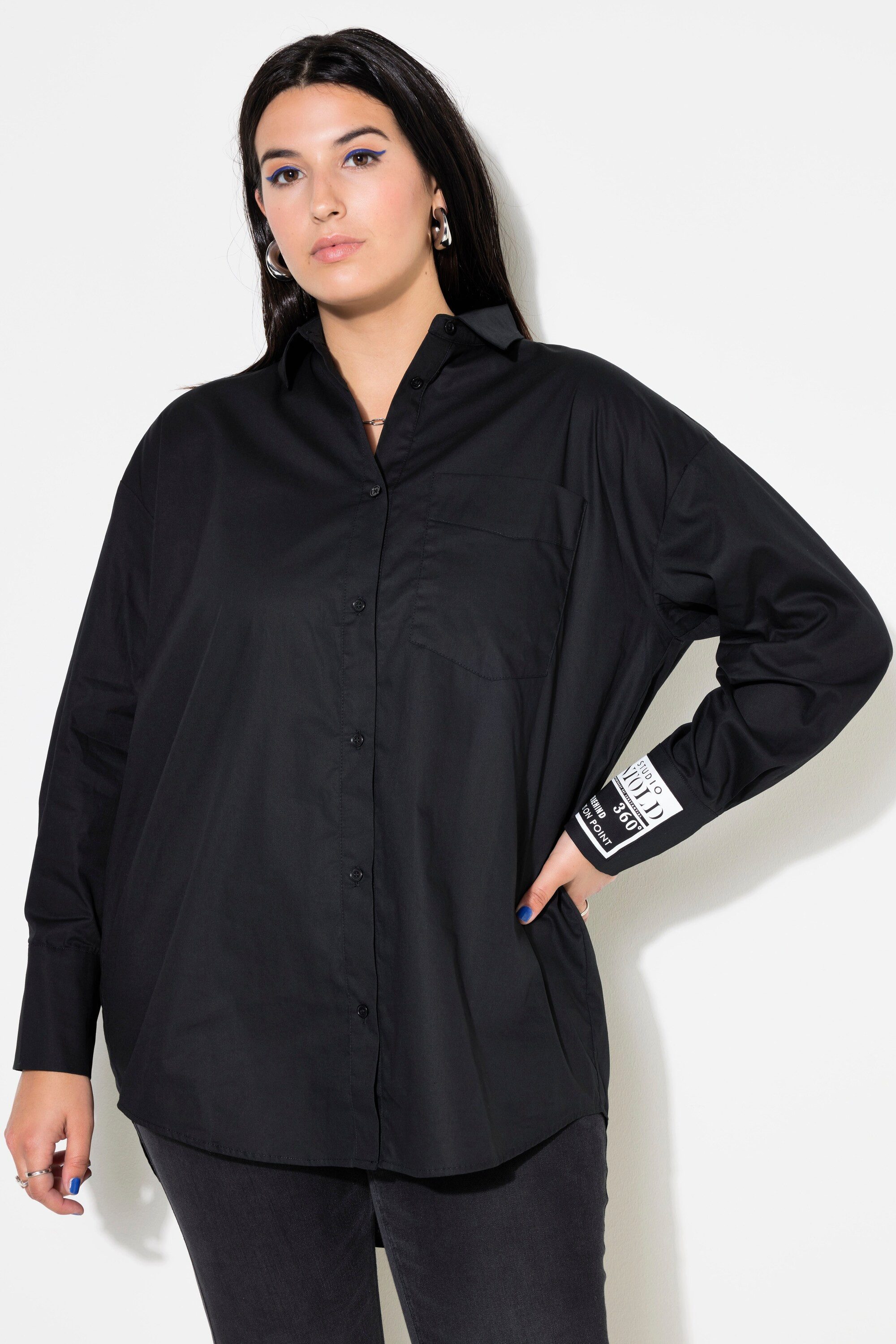 Studio Untold Hemdbluse Hemdbluse oversized Manschette günstig online kaufen