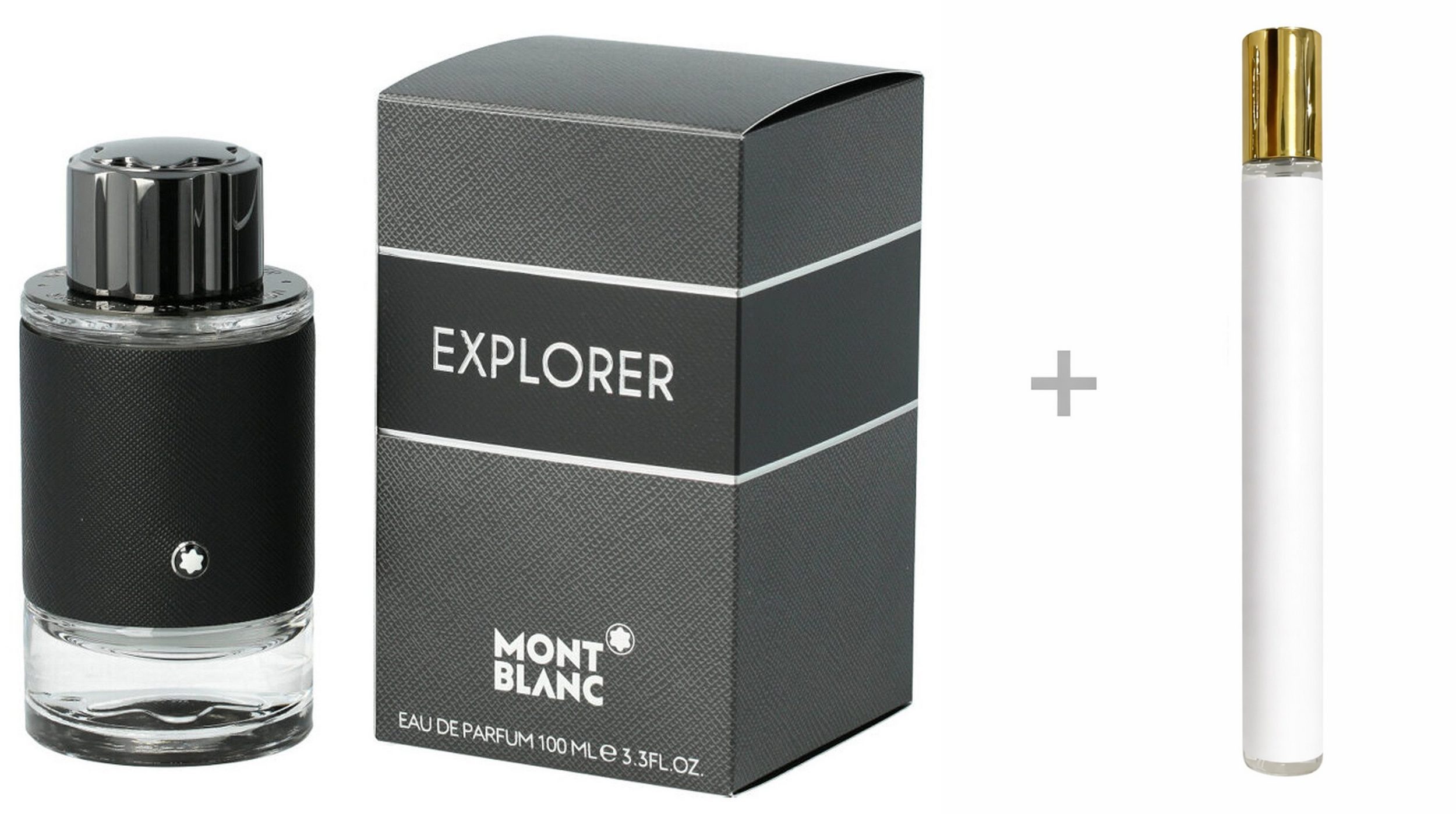 MONTBLANC Duft-Set Explorer Eau de Parfum (EDP) Herren Spray, Frisch-holziger Duft mit Bergamotte und Pfeffer - mit Reiseduft