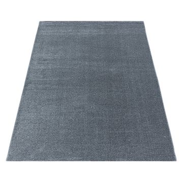 Frisé-Teppich Unicolor - Einfarbig, Carpettex, Läufer, Höhe: 11 mm, Kurzflor Teppich Wohnzimmer Einfarbig Weicher flor Pflegeleicht